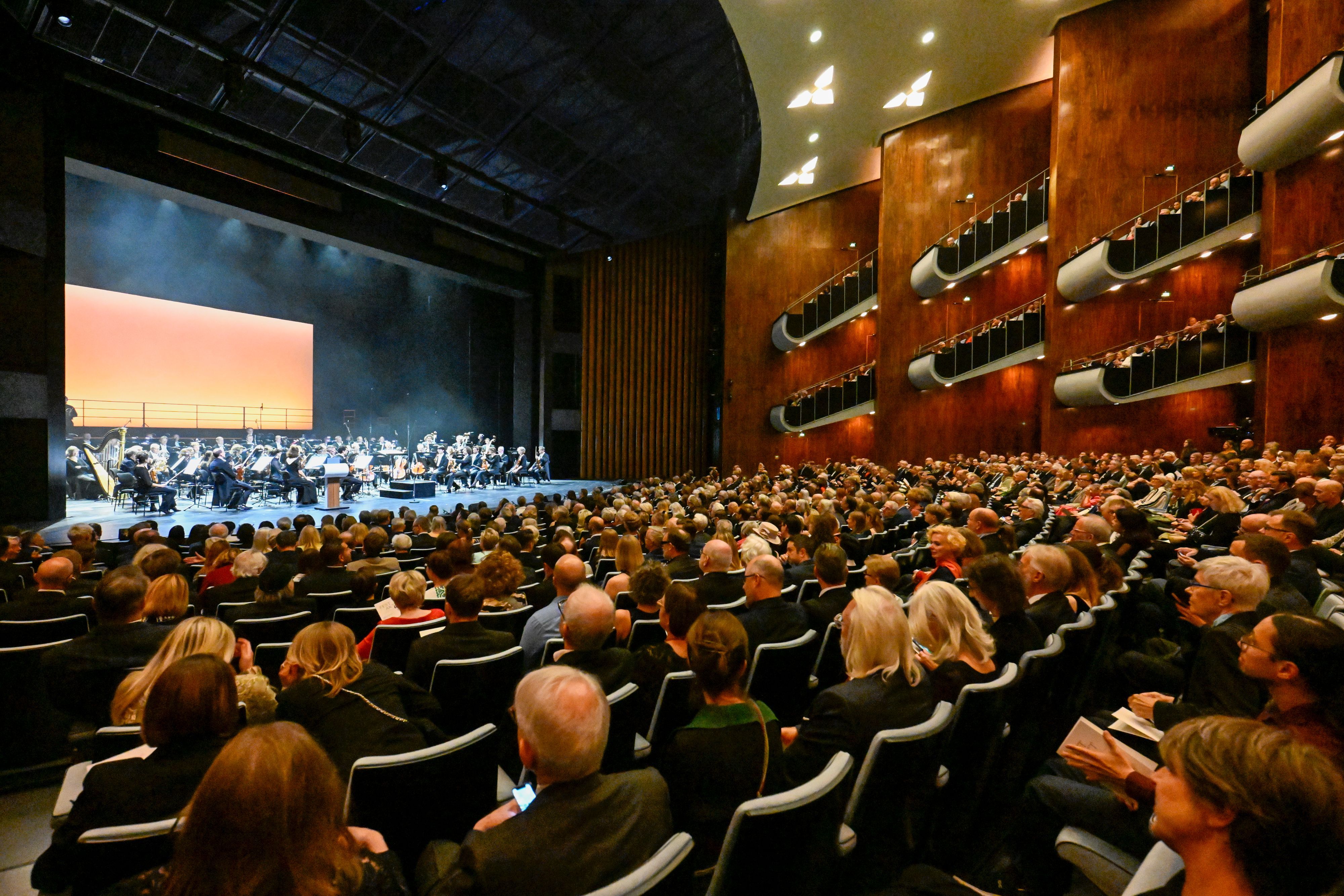 Der Blick in den Opernsaal.