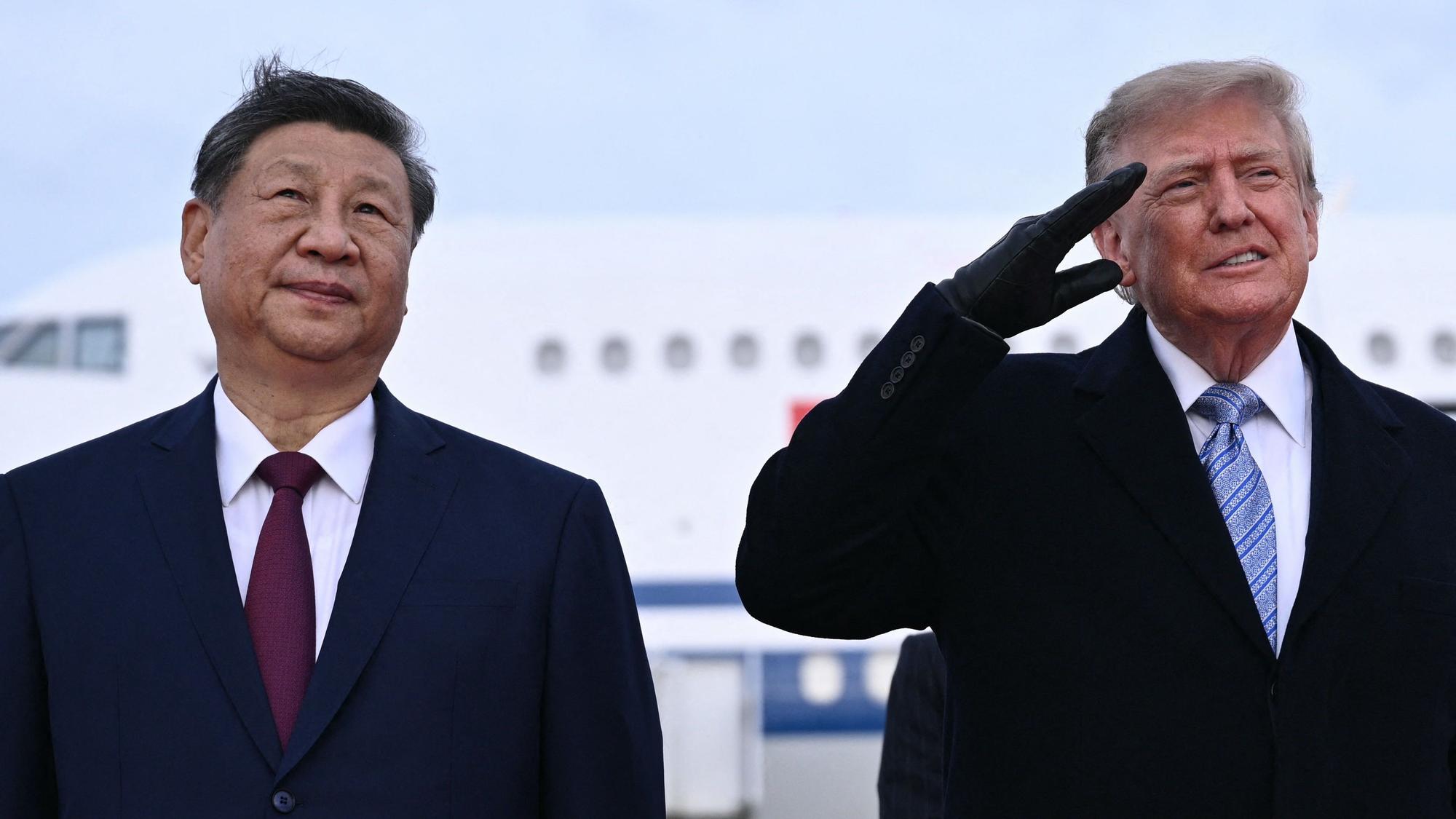 Donald Trump empfing den chinesischen Präsidenten Xi Jinping.