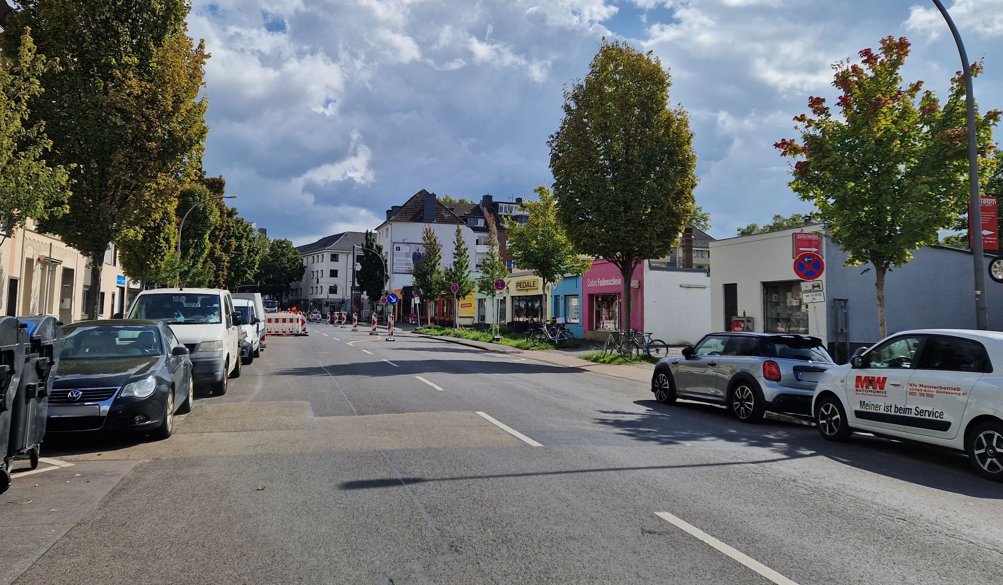 Die Straße Gottesweg in Köln-Zollstock