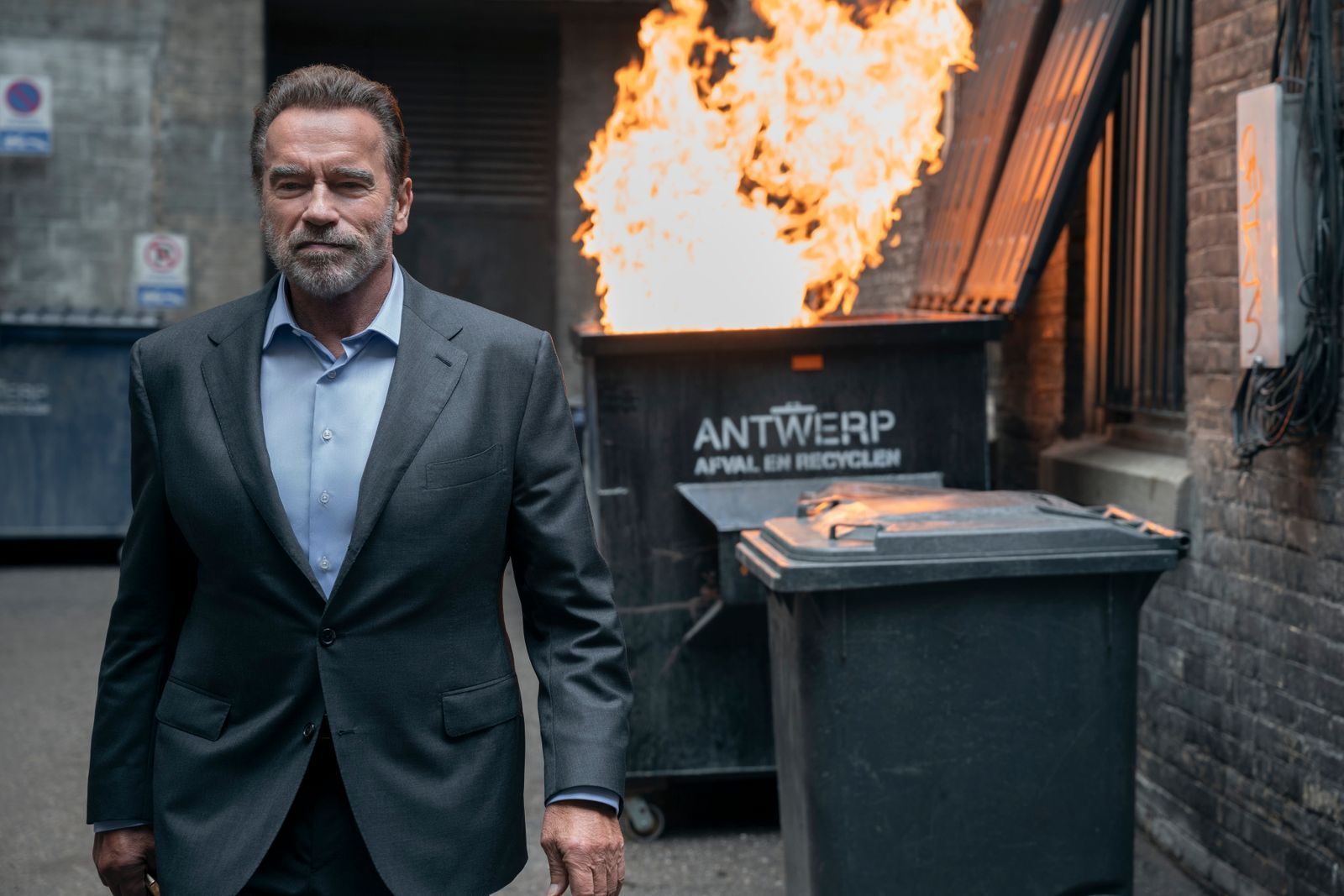 Spätestens mit „Fubar“ etablierte sich Arnold Schwarzenegger auch als Serien-Actionheld. (Bild: Christos Kalohoridis/Netflix © 2023)