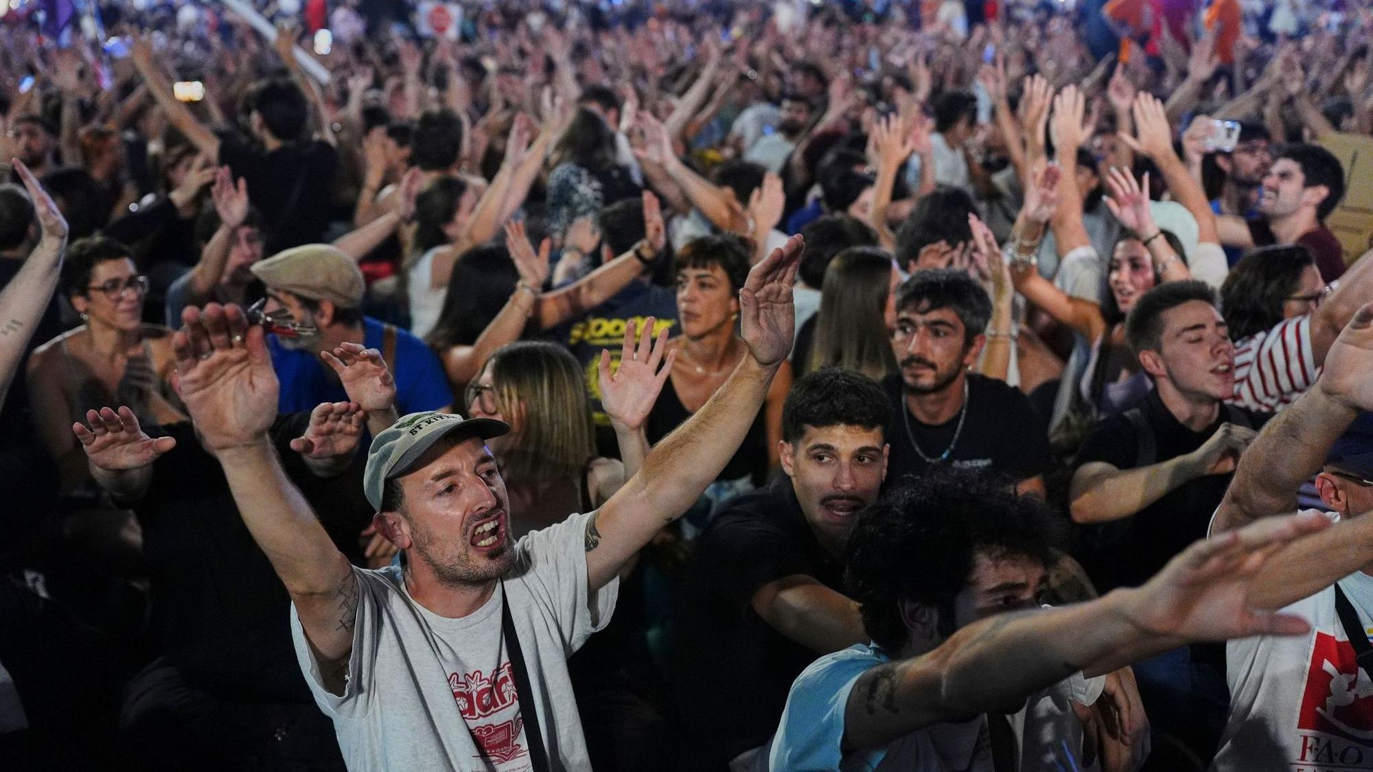 Protest in Madrid