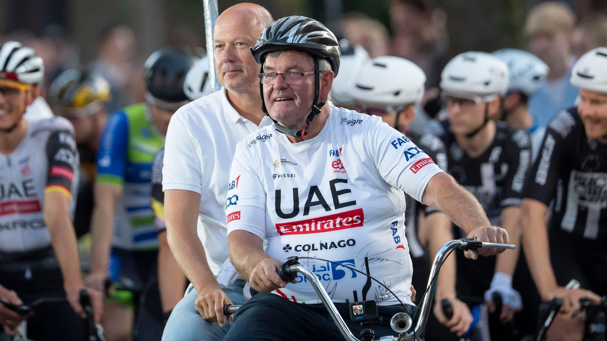 Selbst begeisterter Sportler: Frank Rock (hinten).