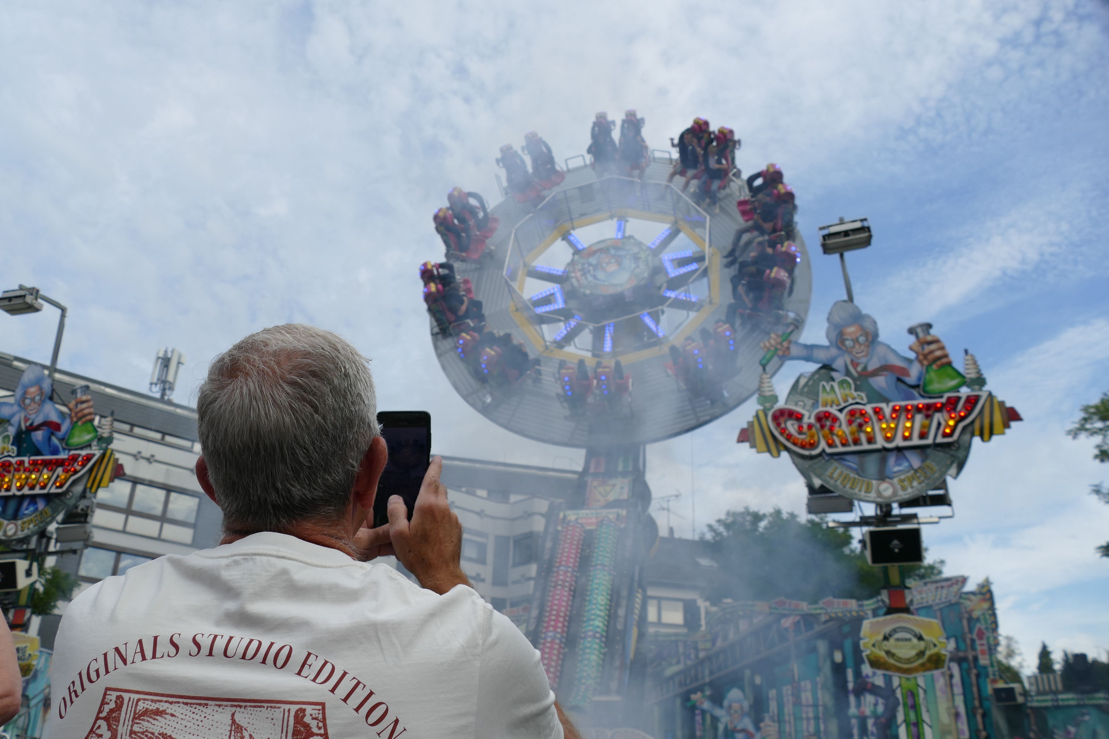 Dem schwungvollen „Mr. Gravity“ schaut manch einer lieber von unten zu.