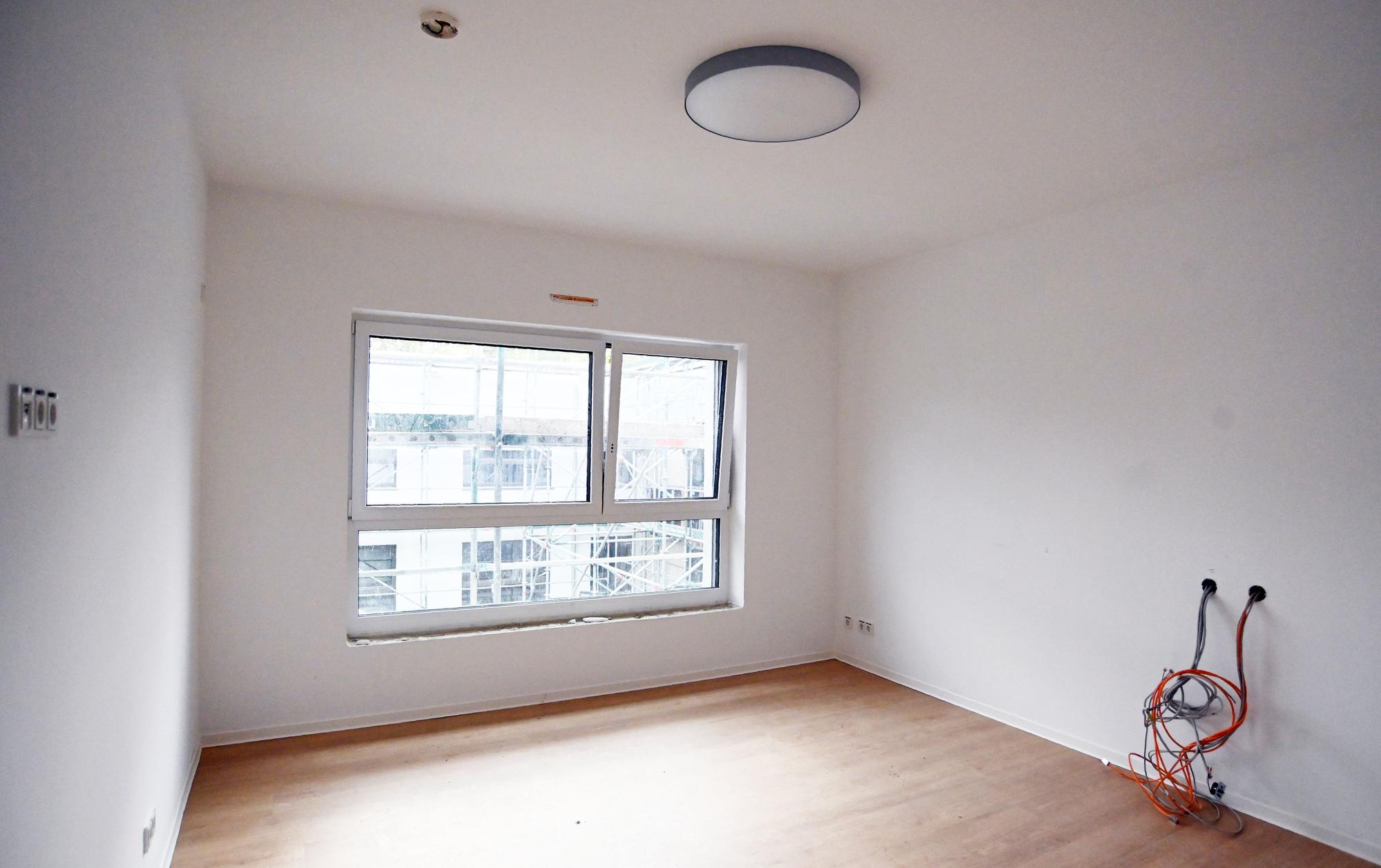 Noch leeres Pflegezimmer.