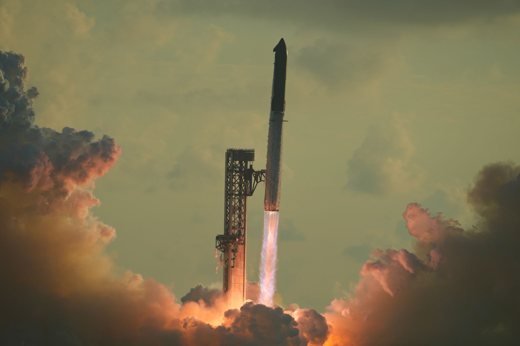 Start Raketensystem „Starship“ von SpaceX