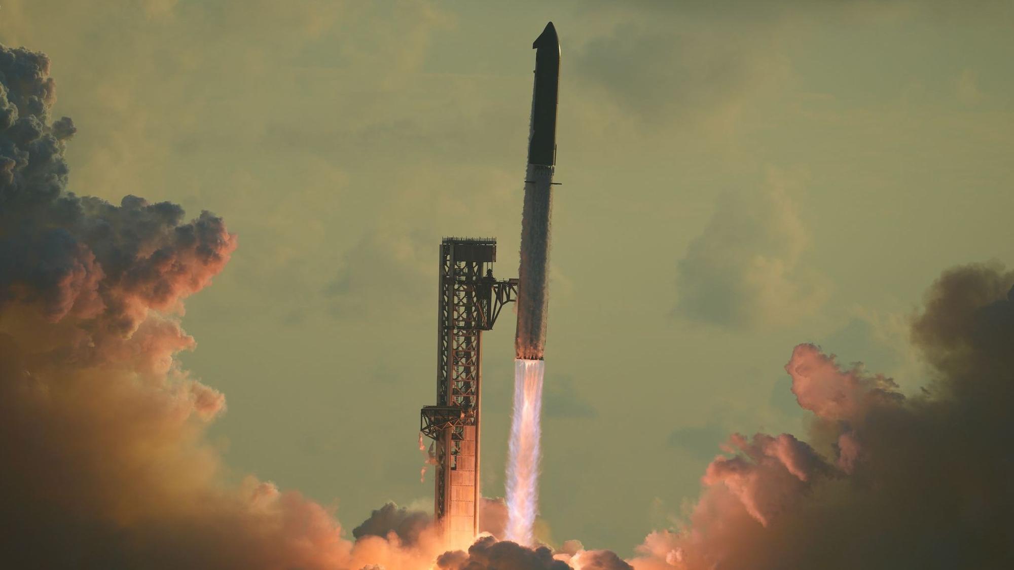 Start Raketensystem „Starship“ von SpaceX