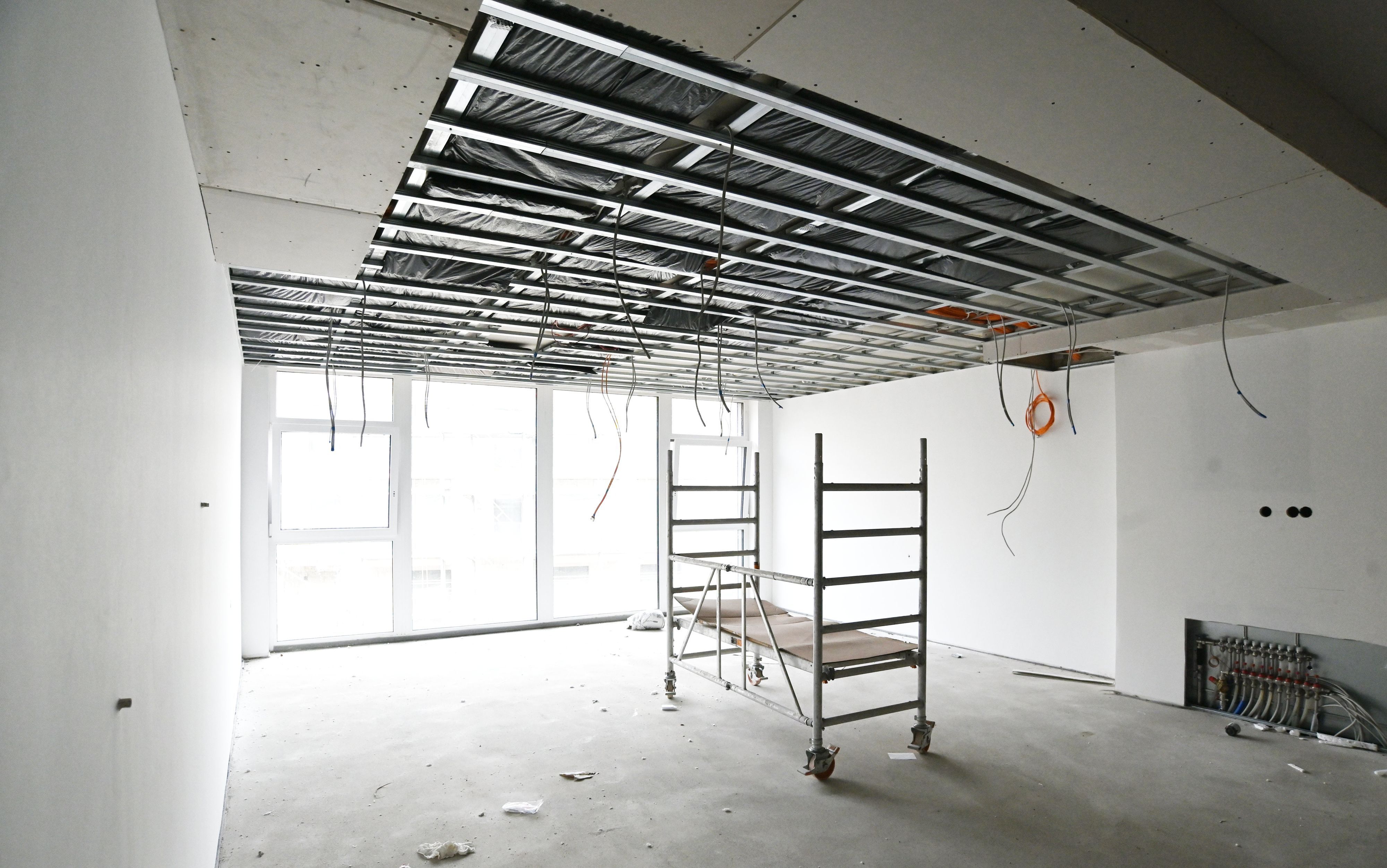 Ein zukünftiges Senioren-Zimmer der Einrichtung ist noch als Baustelle zu sehen.