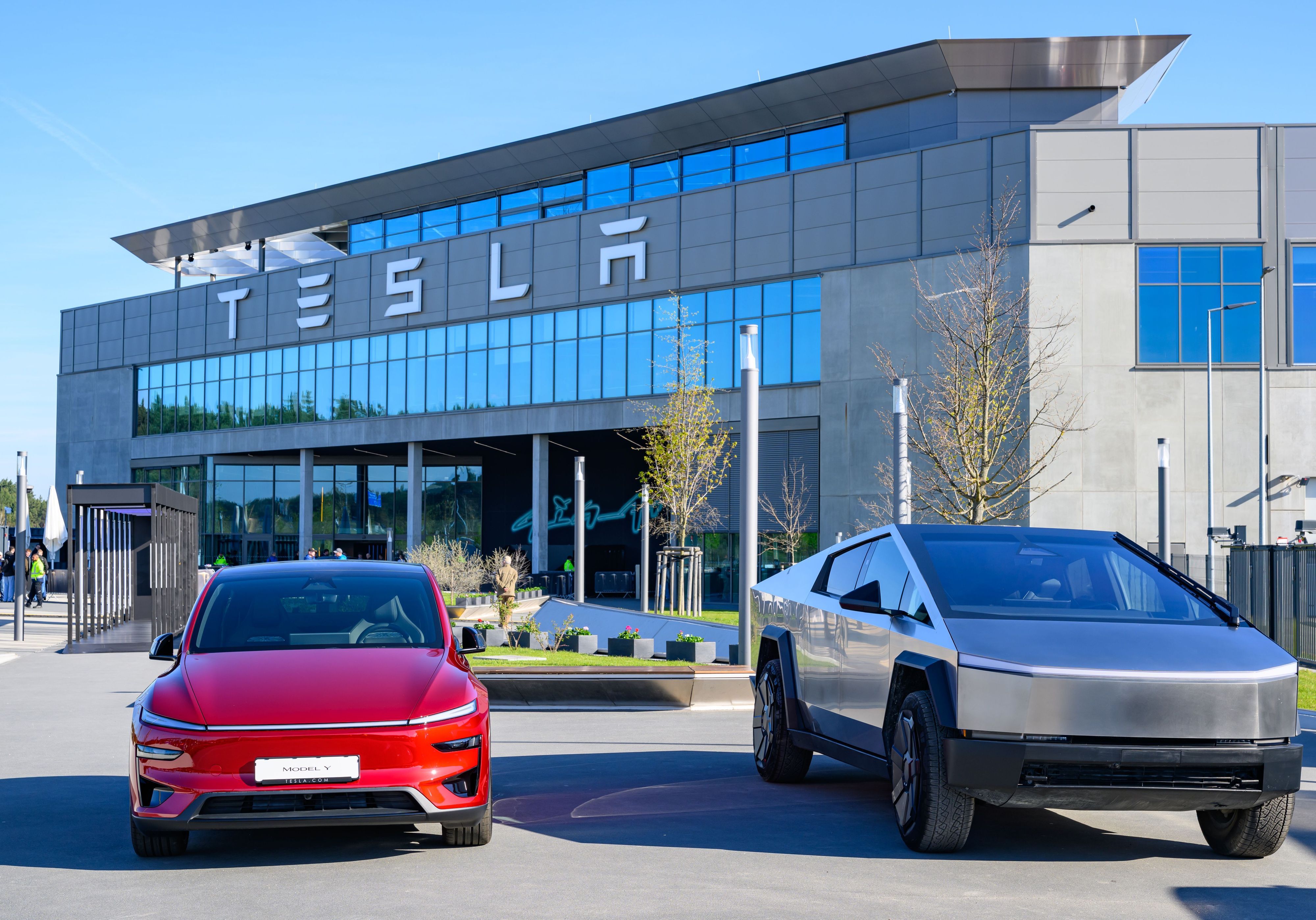 Die Gigafactory in Grünheide bei Berlin