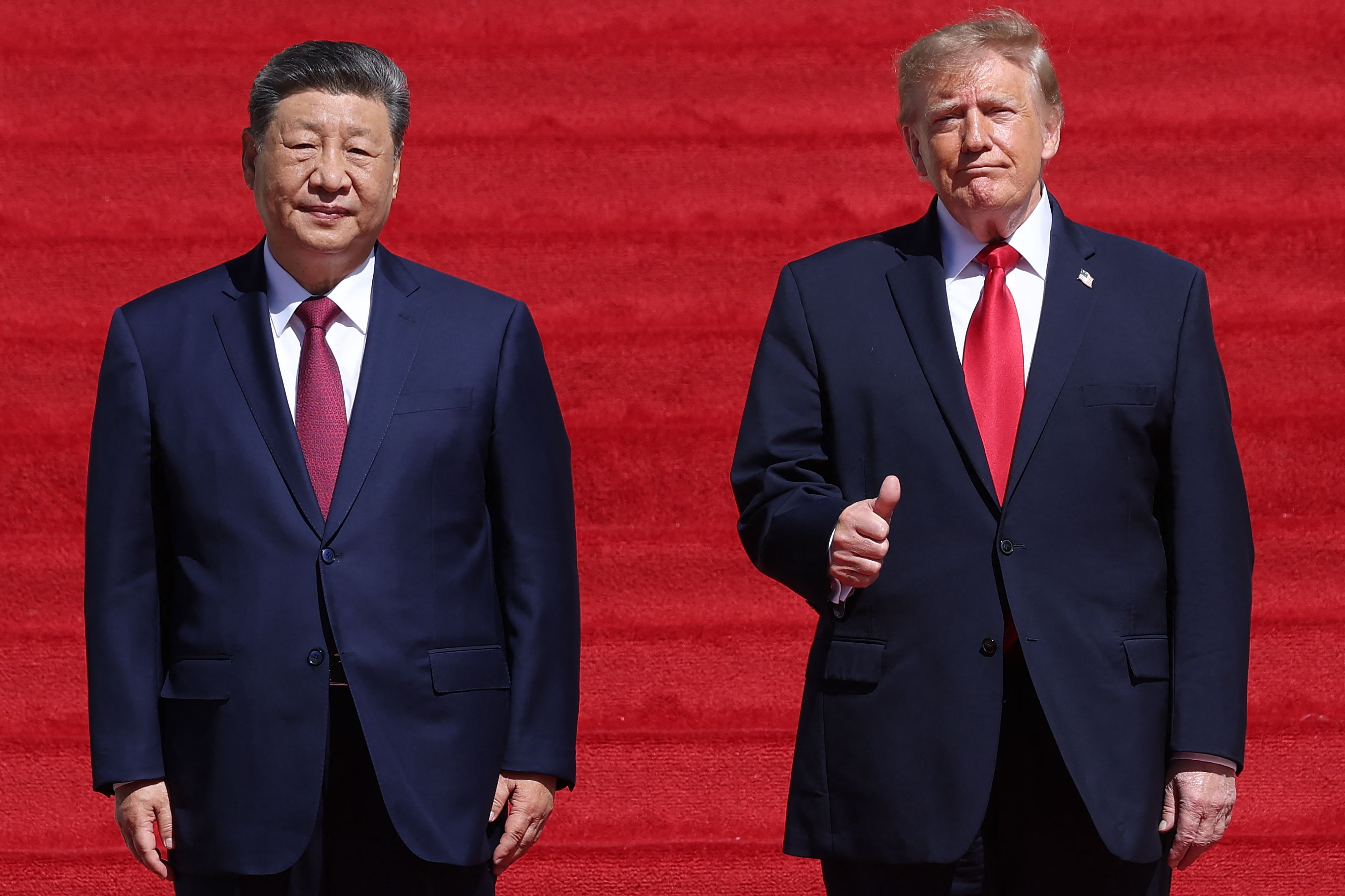 Donald Trump (r.) und Xi Jinping (l.) am 25. September in Washington