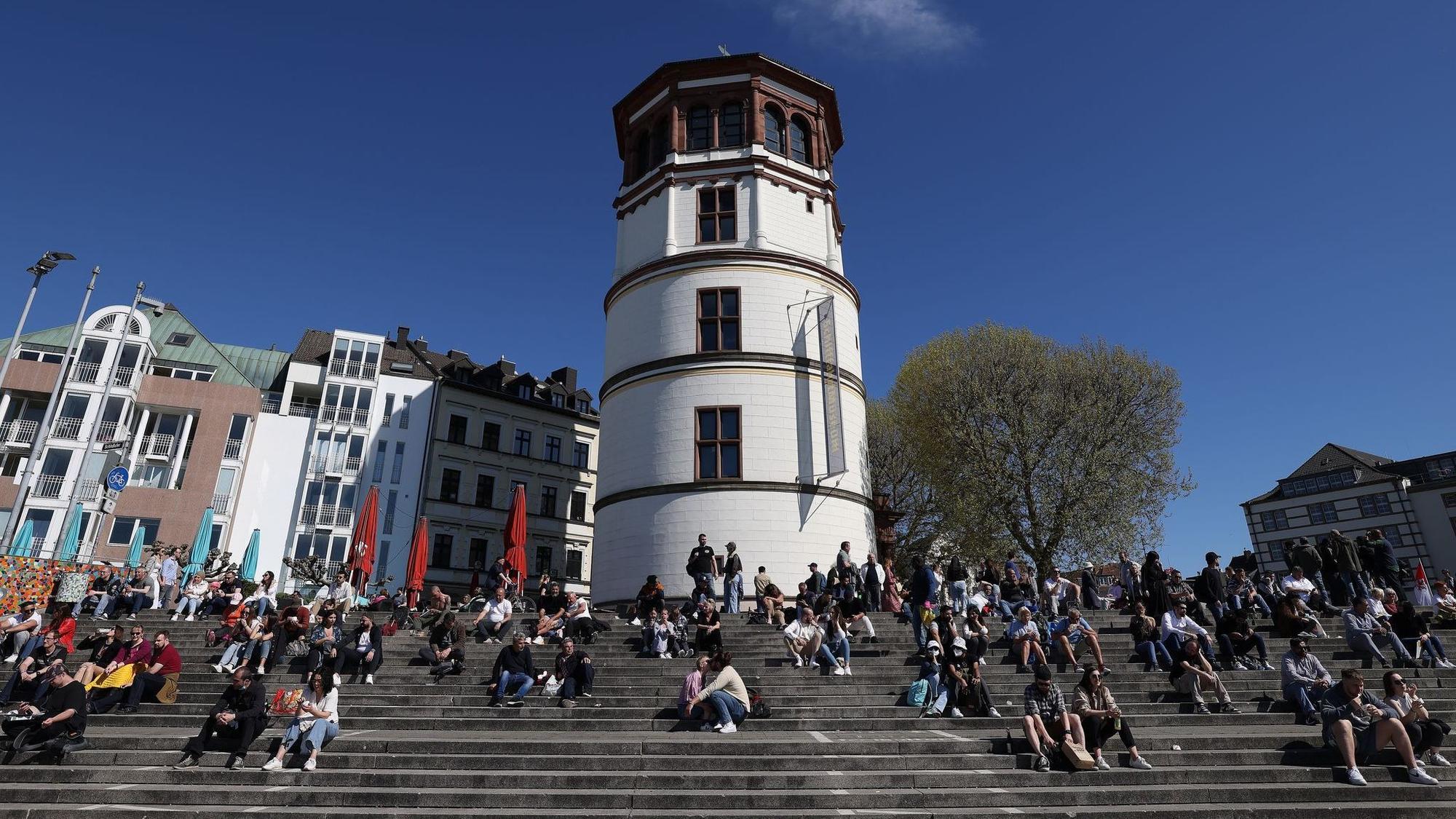 Rheinufer in Düsseldorf