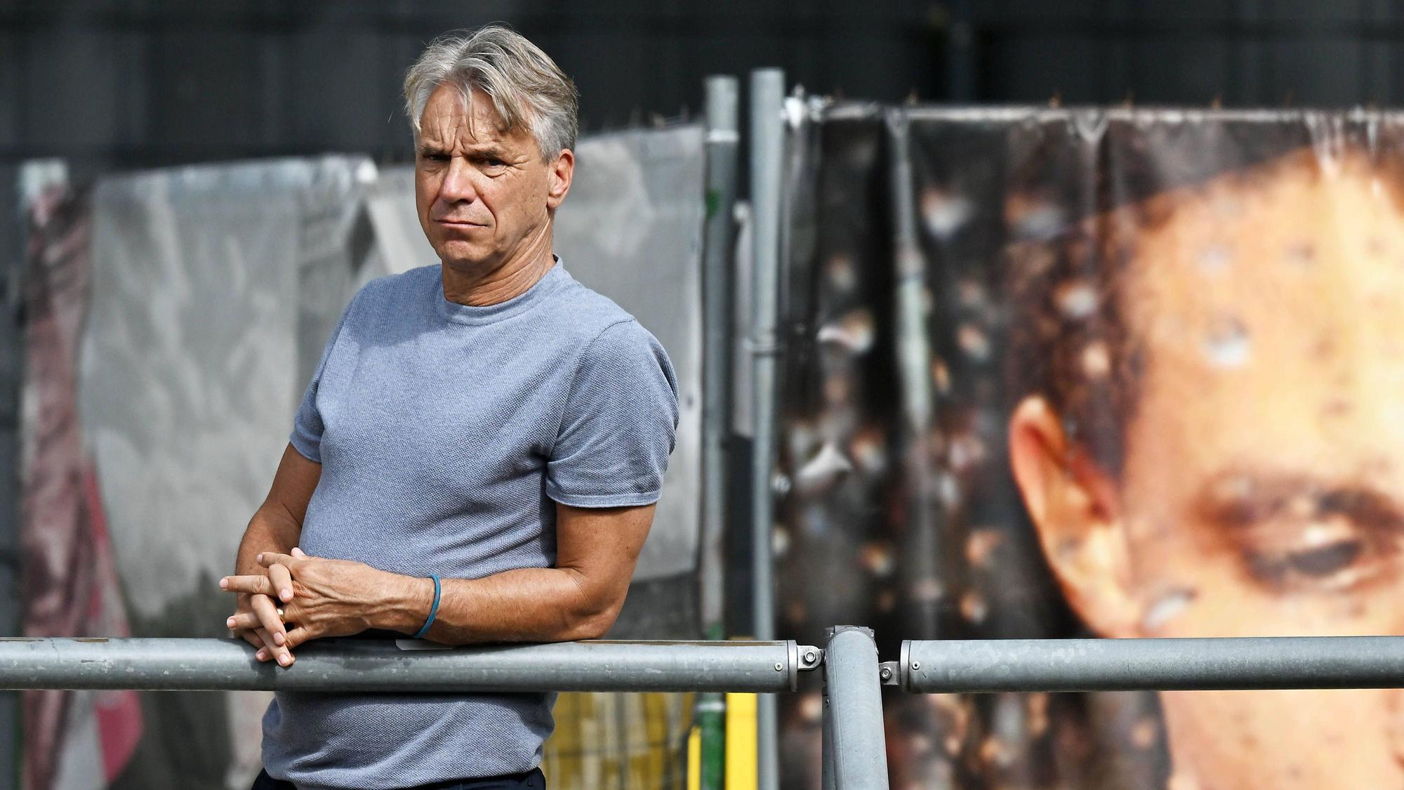 Horst Steffen beim Spielbesuch im Franz-Kremer-Stadion