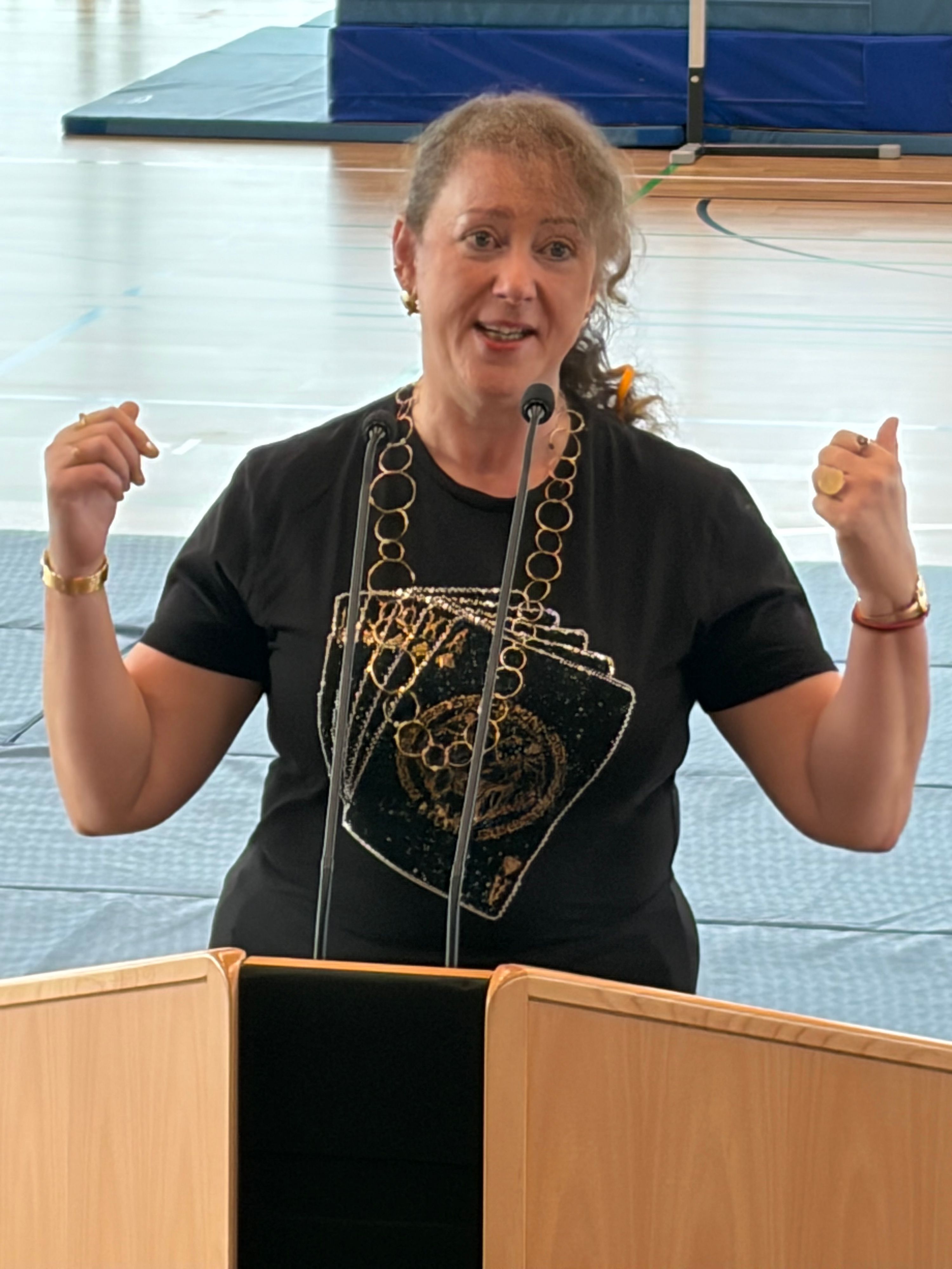 Staatssekretärin Andrea Milz bei der Eröffnung