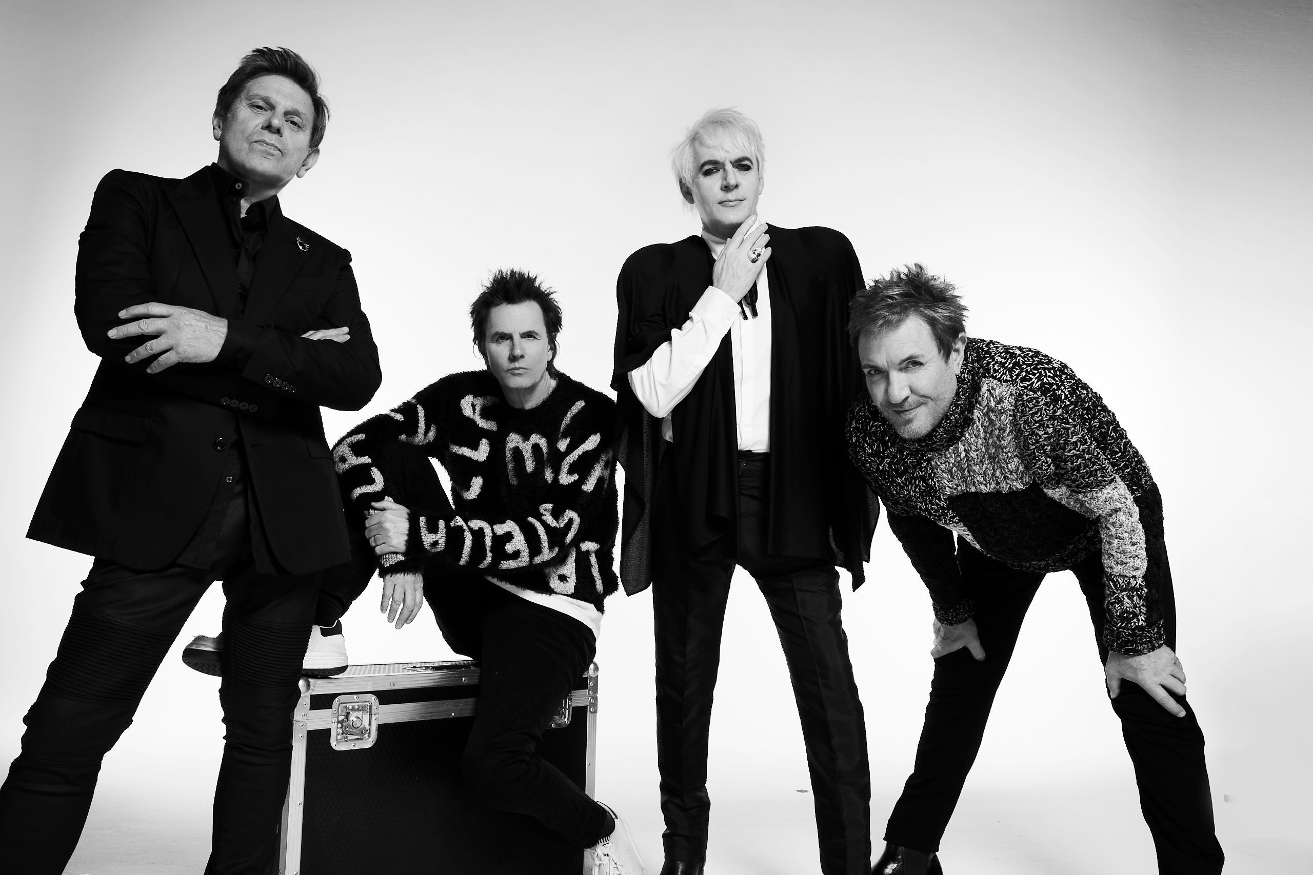 Duran Duran anno 2026: Roger Taylor (v.l.), John Taylor, Nick Rhodes, Simon Le Bon