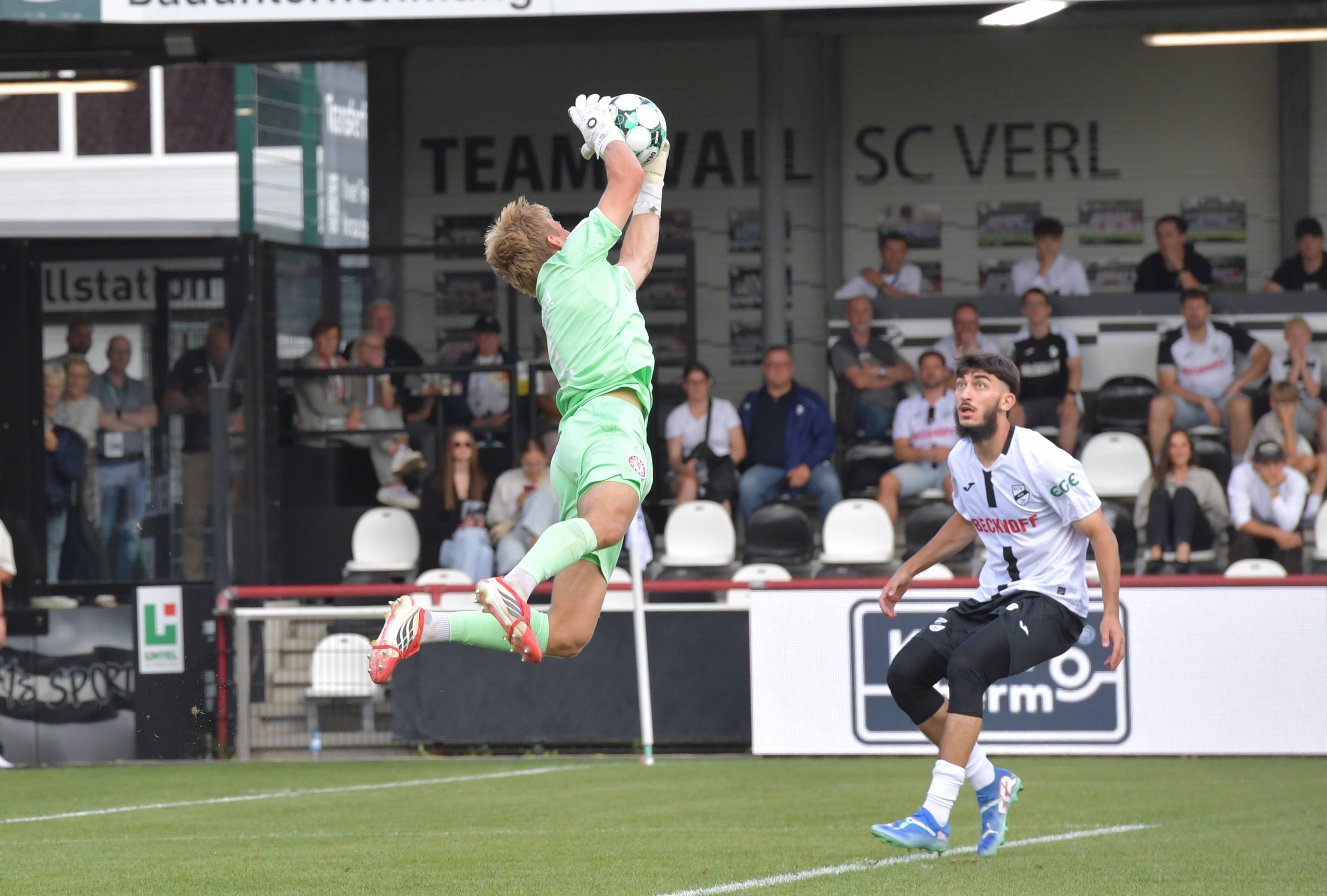 Lennart Winkler im Spiel beim SC Verl.