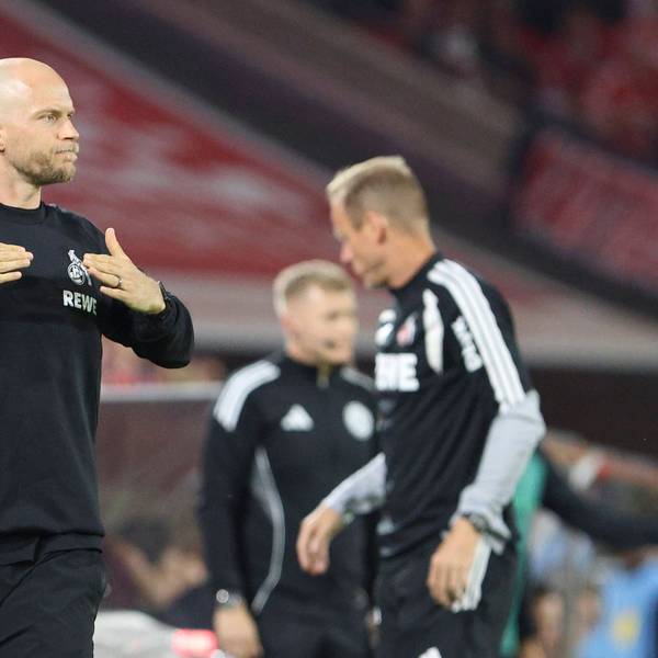 René Wagner geht mit einer breiten Brust ins Derby – der Trainer des 1. FC Köln muss sich derzeit nicht um seinen Job sorgen.