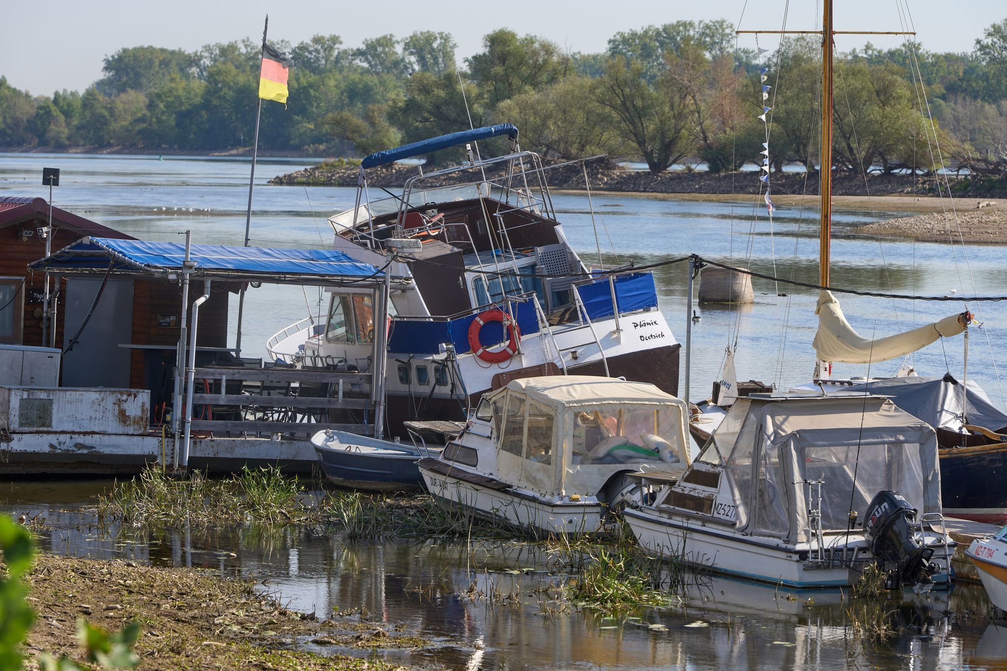 Niedrigwasser im Rhein