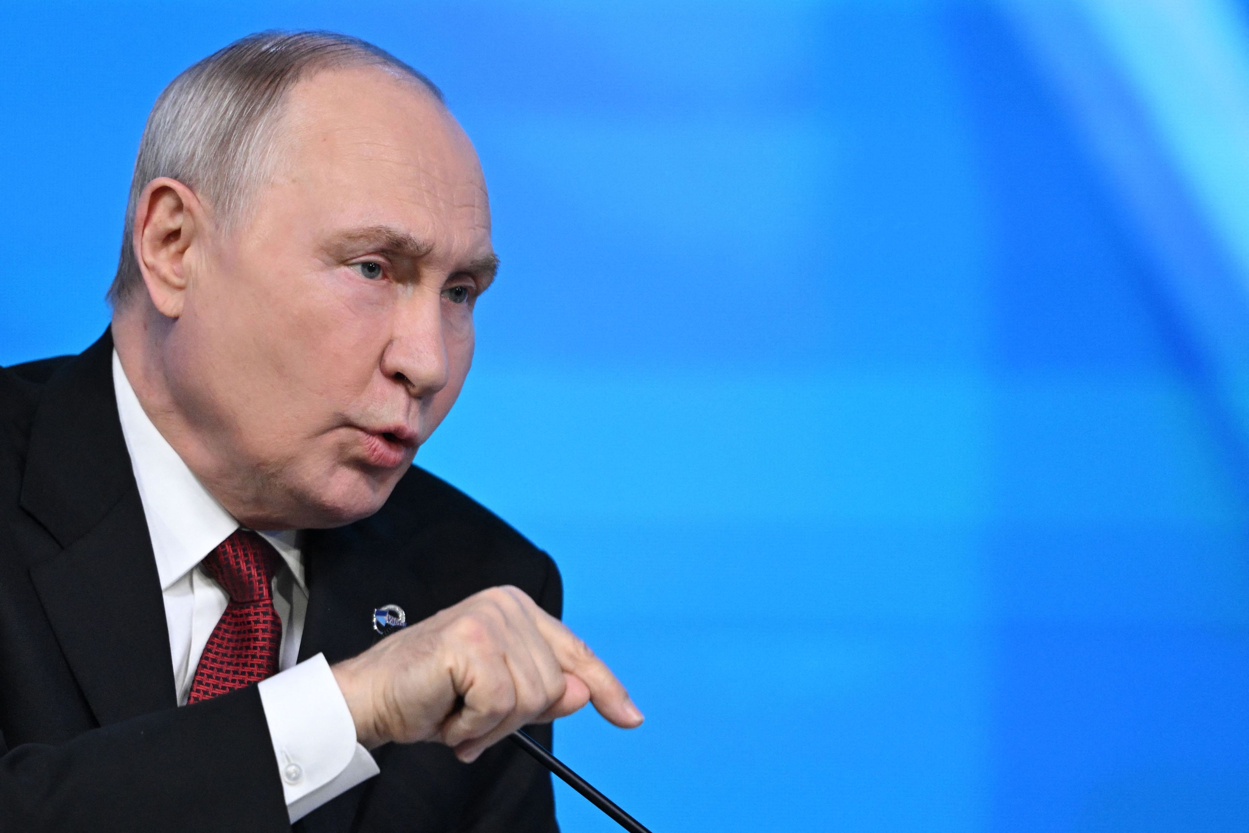 Kremlchef Wladimir Putin während seiner Rede beim jährlichen Waldai-Diskussionsforum in Moskau. (Archivbild)