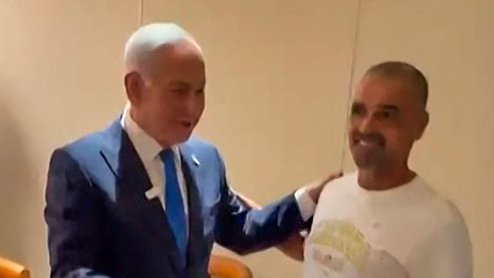Benjamin Netanyahu mit Yaniv Hayun