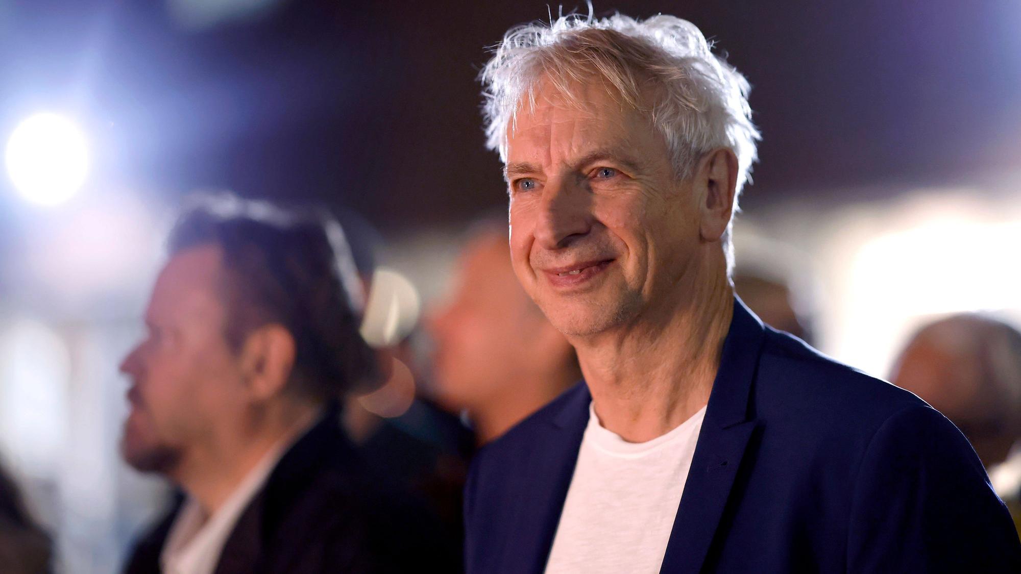 Komiker Ingolf Lück bei der Community-Einweihung des Dirk-Bach-Platzes.