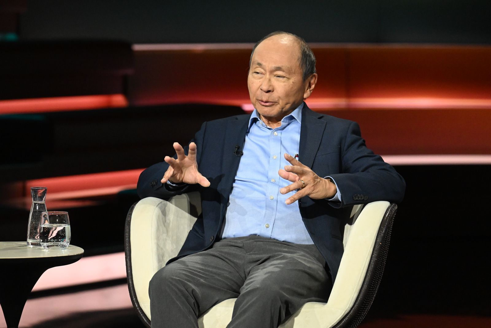 Politologe Francis Fukuyama betonte trotz der zuletzt starken Wahlergebnisse der AfD:  „Deutschland ist nicht machtlos.“ (Bild: ZDF / Markus Hertrich)