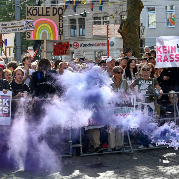 Am Tag der Deutschen Einheit plant ein rechtsextremes Bündnis eine Demonstration mit dem Titel „Gedenklauf zur Wiedervereinigung“ auf dem Chlodwigplatz.