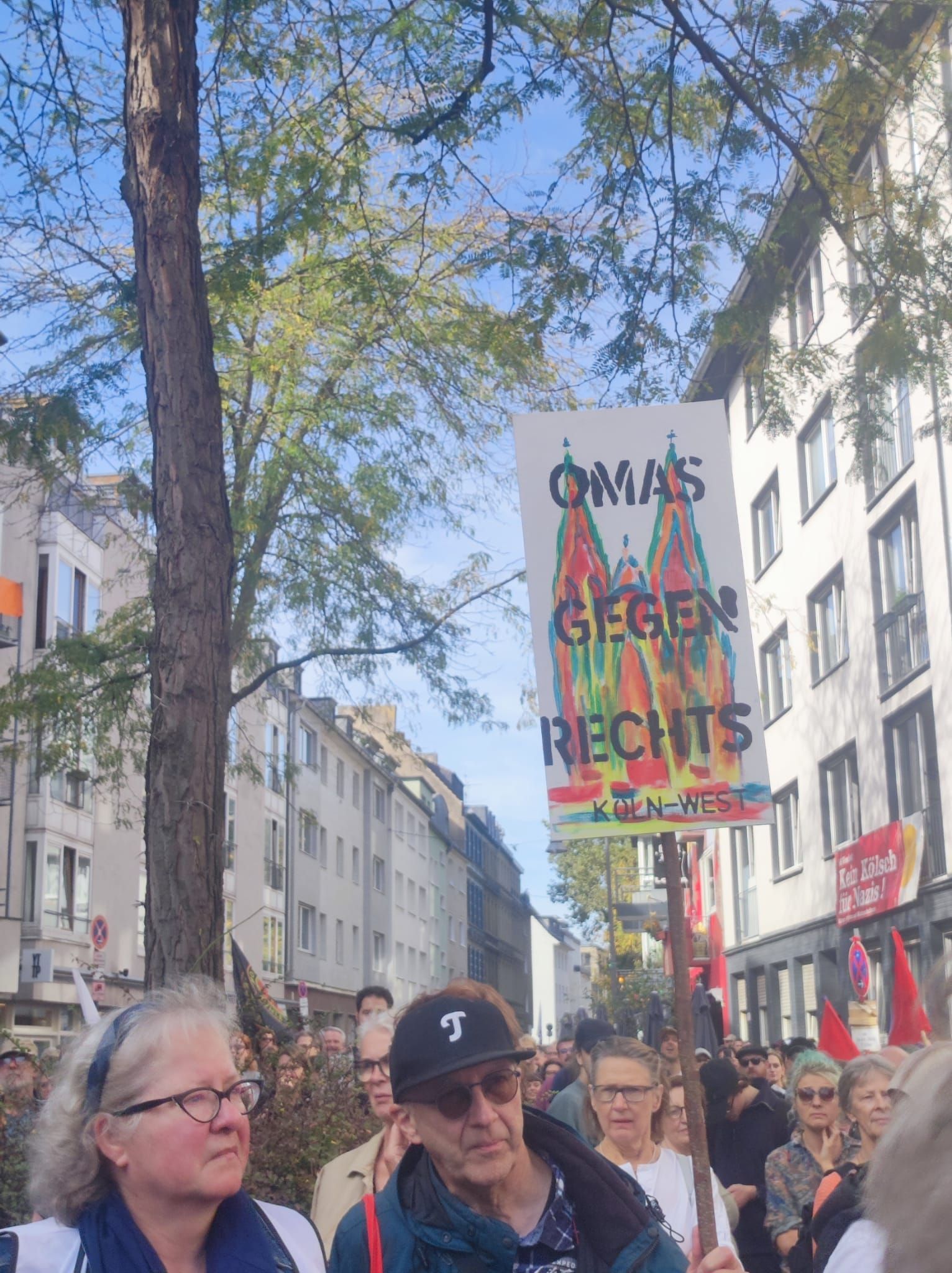 In der Kölner Südstadt gibt es heute Proteste.