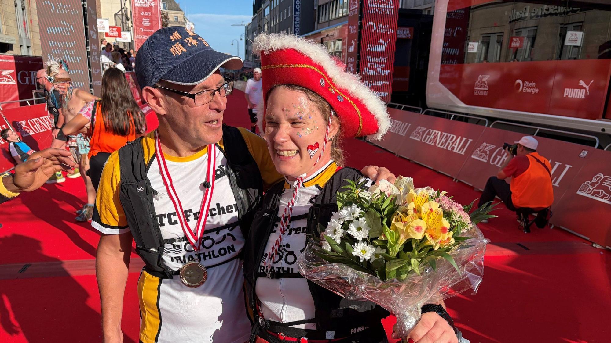 Anna-Maria Bauer und ihr Freund Thomas Junk