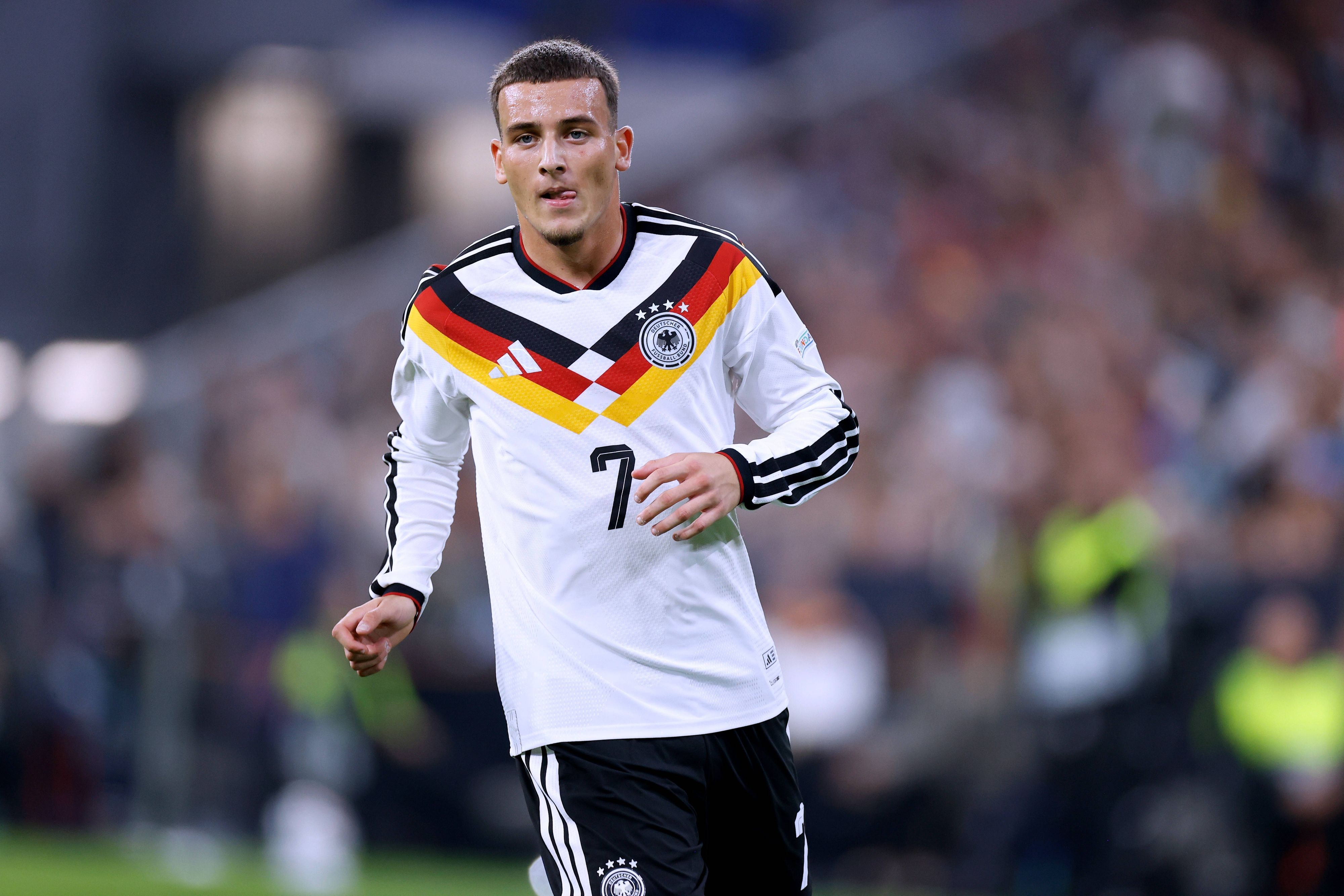 Said El Mala im DFB-Spiel gegen Serbien.