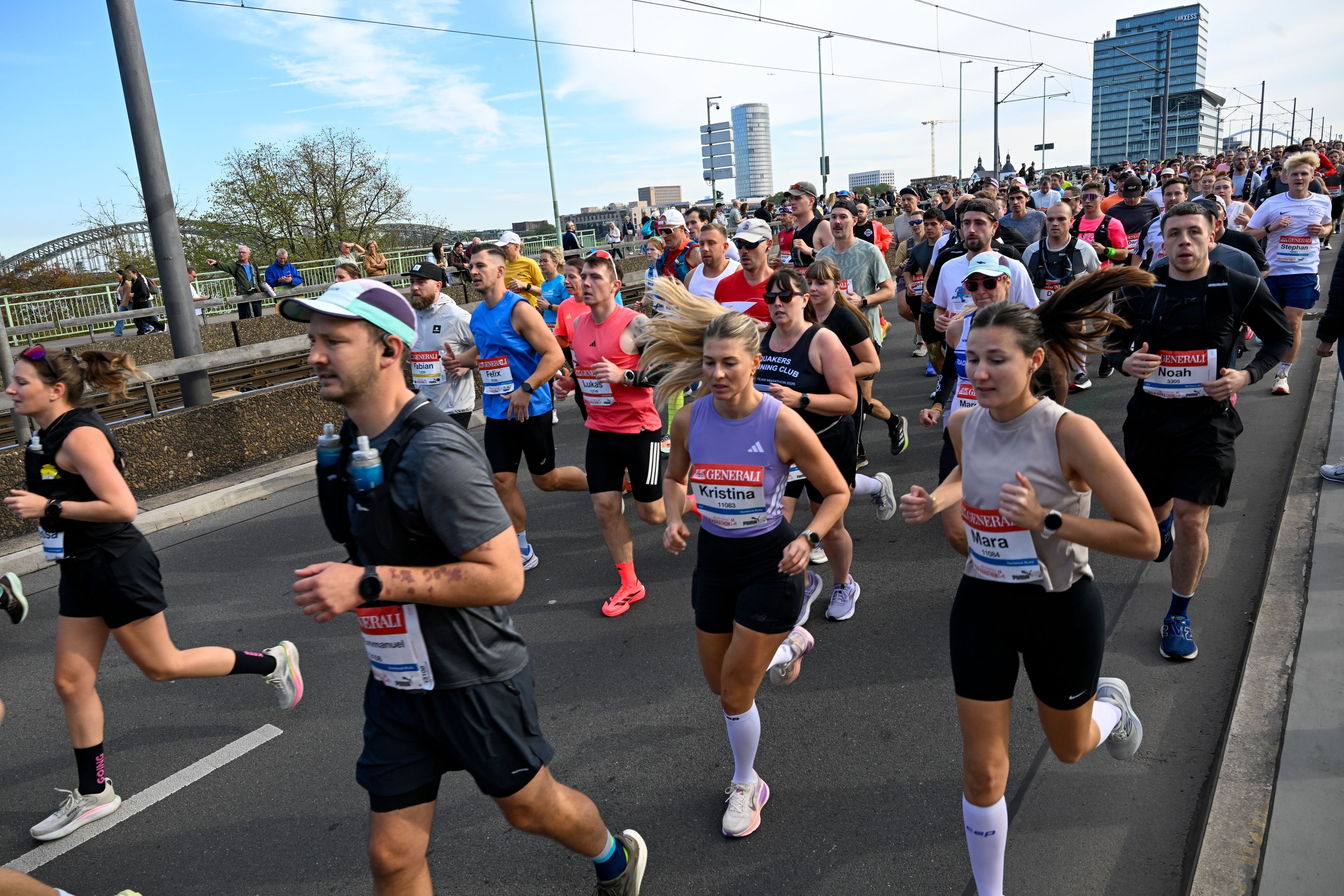 04.10.2026, Köln: Am 28. Generali Köln Marathon nehmen 41.000 Läuferinnen und Läufer teil. Foto: Uwe Weiser