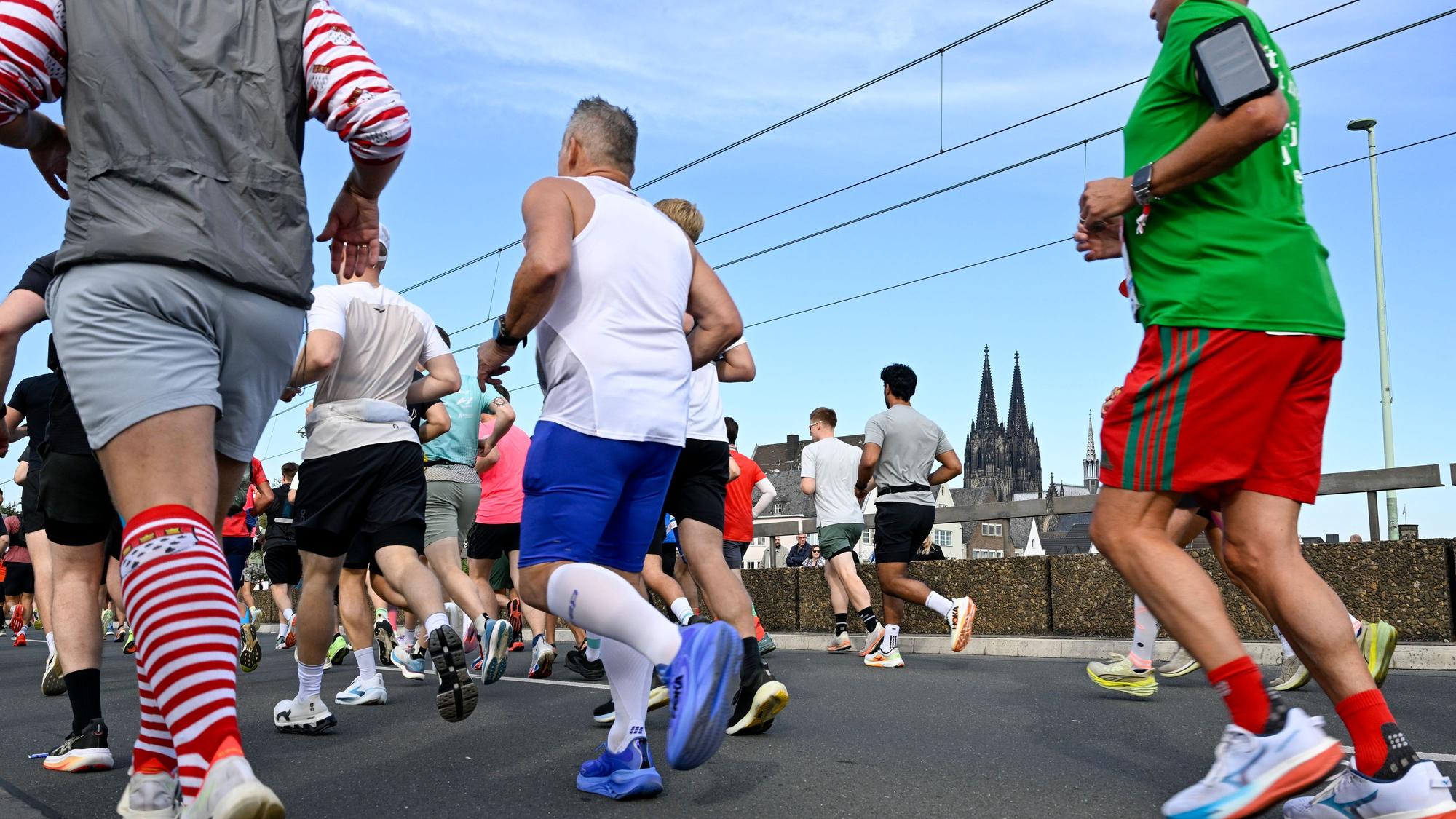04.10.2026, Köln: Am 28. Generali Köln Marathon nehmen 41.000 Läuferinnen und Läufer teil. Foto: Uwe Weiser