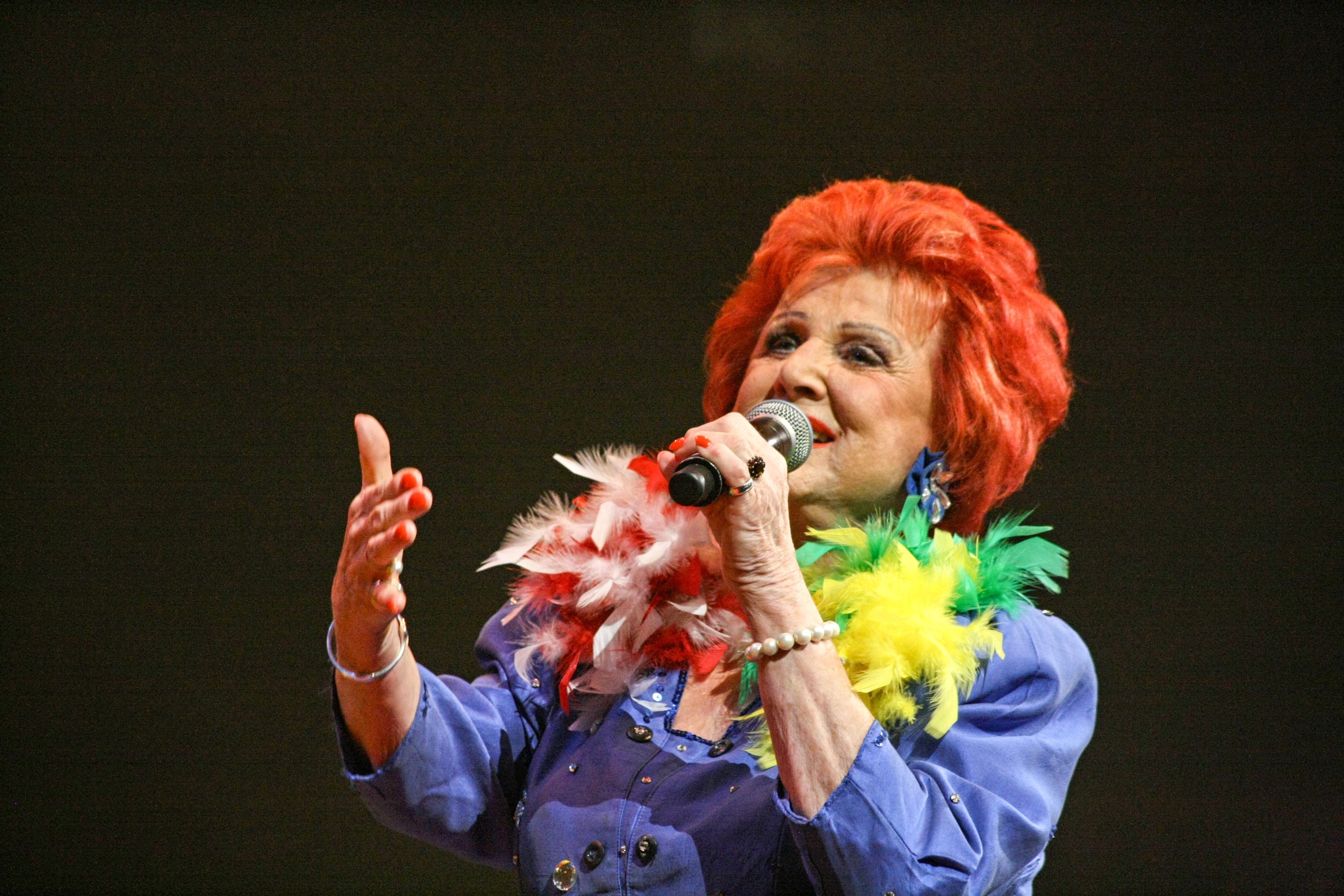 Marie-Luise Nikuta bei einem Auftritt.