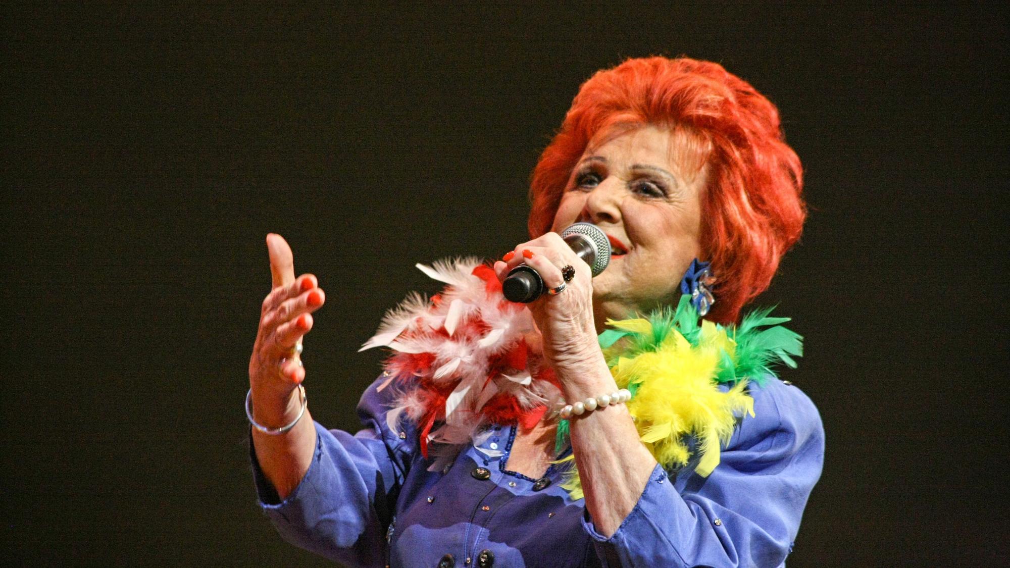 Marie-Luise Nikuta bei einem Auftritt.