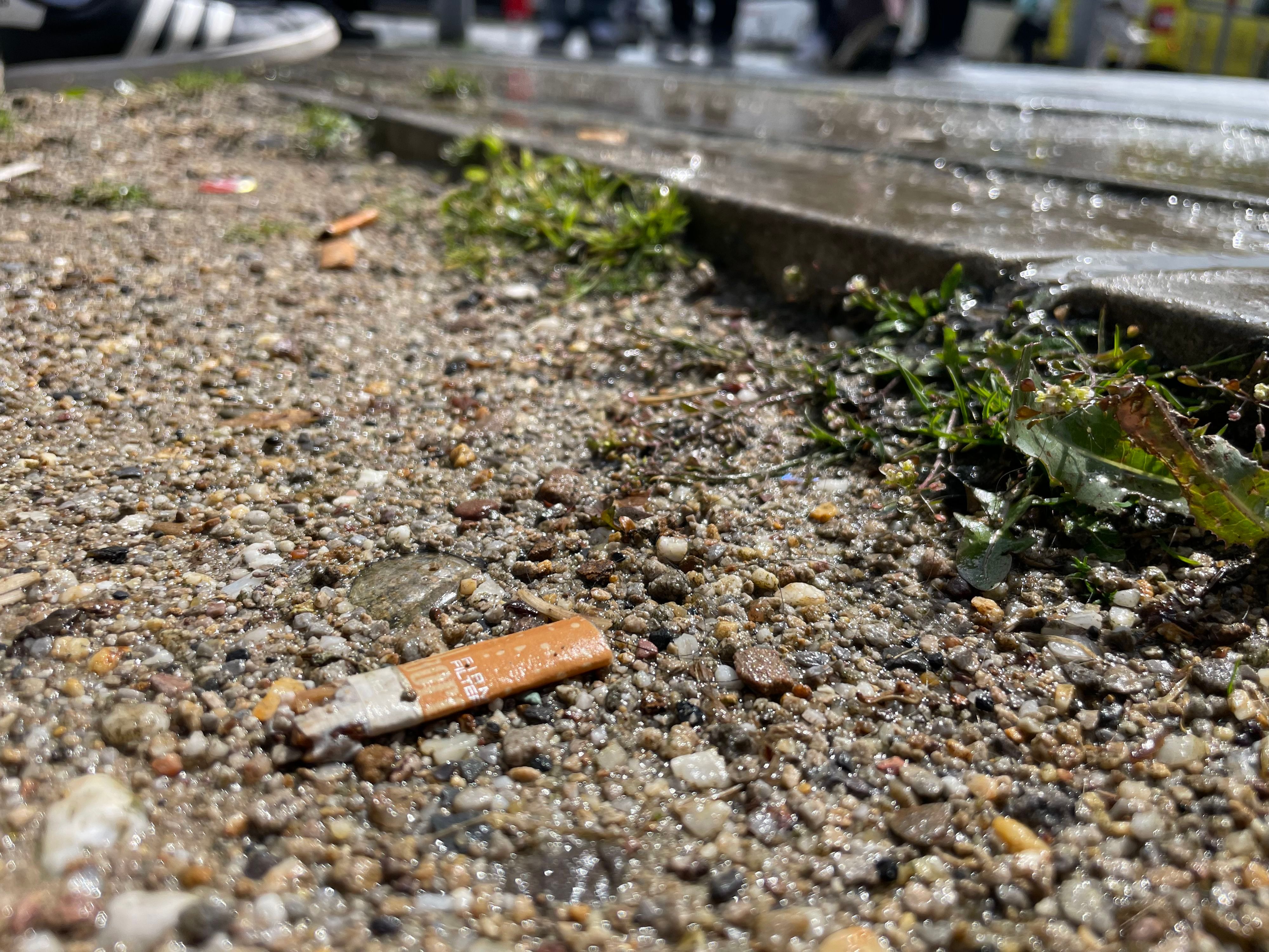 Zigarettenkippe