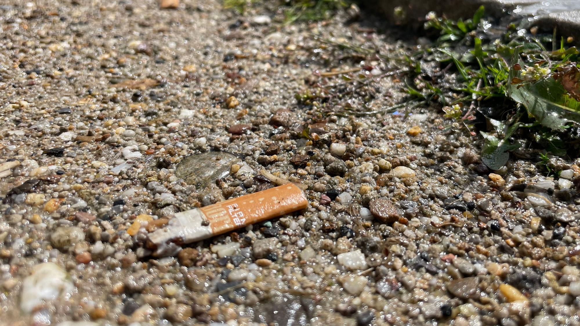 Zigarettenkippe