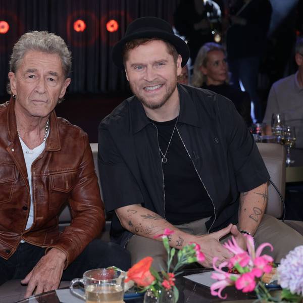 Peter Maffay und Johannes Oerding in der „NDR Talk Show“.