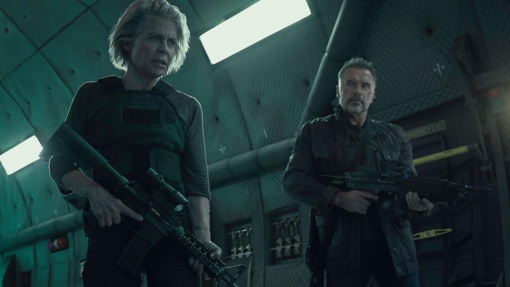 Mit „Terminator: Dark Fate“ kehrte Linda Hamilton zur Action-Reihe zurück. (Bild: 2019 Twentieth Century Fox)