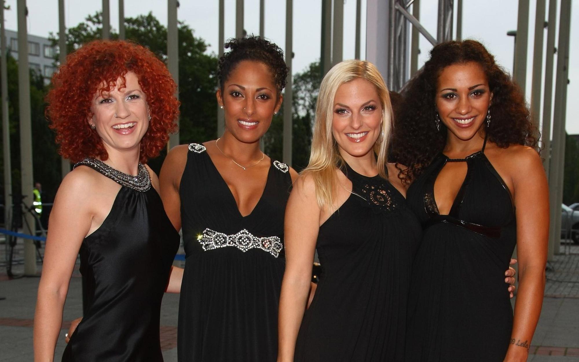 Turbulente Band-Geschichte, von links: die No Angels mit Lucy Diakovska, Nadja Benaissa, Sandy Moelling und Jessica Wahls 2008 in Berlin. (Bild: 2008 Getty Images/Sean Gallup)