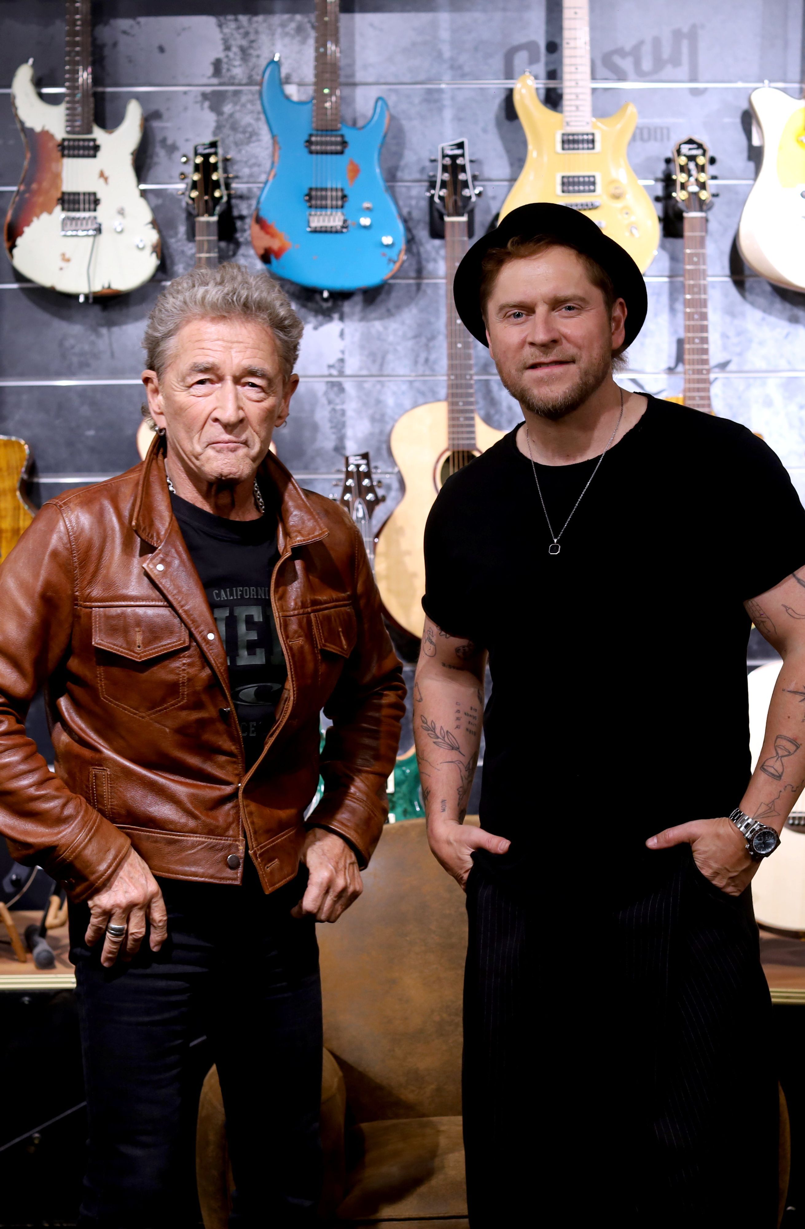 Peter Maffay & Johannes Oerding (v.l.) im Music Store