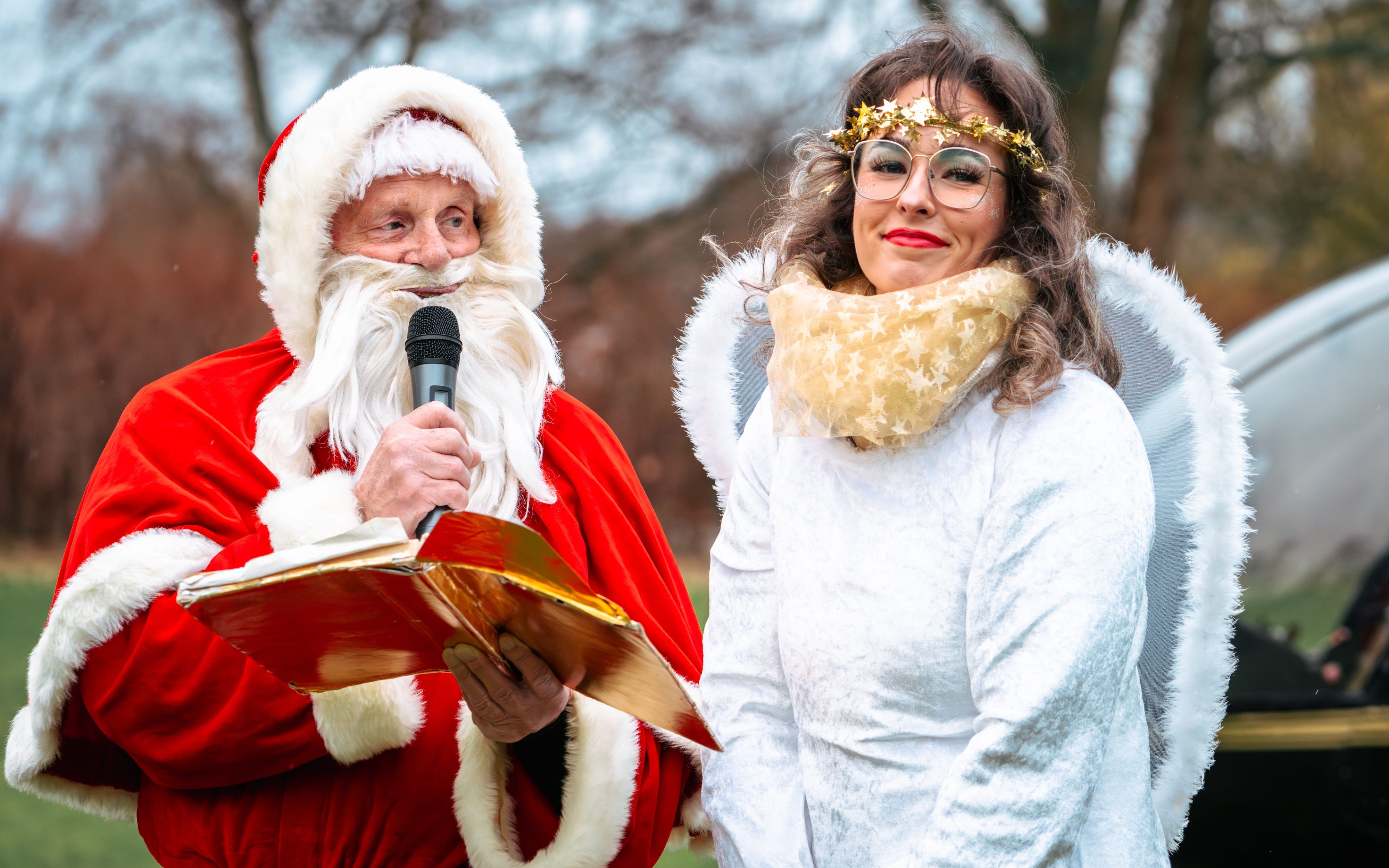 Weihnachtsstimmung auf dem Essener Weihnachtsmarkt.