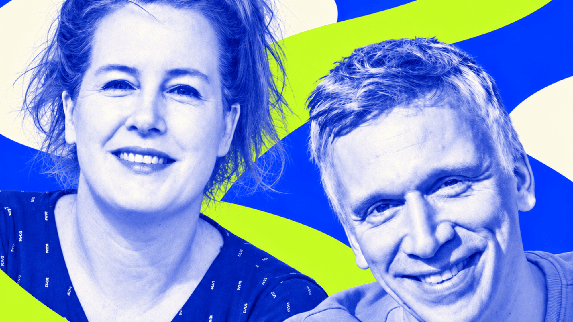 Sarah Brasack und Basti Campmann sind die Hosts des neuen Podcasts „Hoffnungslose Optimisten“.