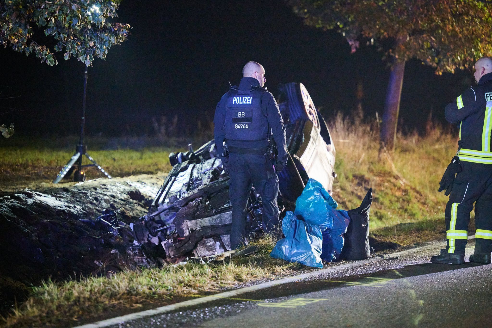 Tote bei Unfall auf Landesstraße in Brandenburg
