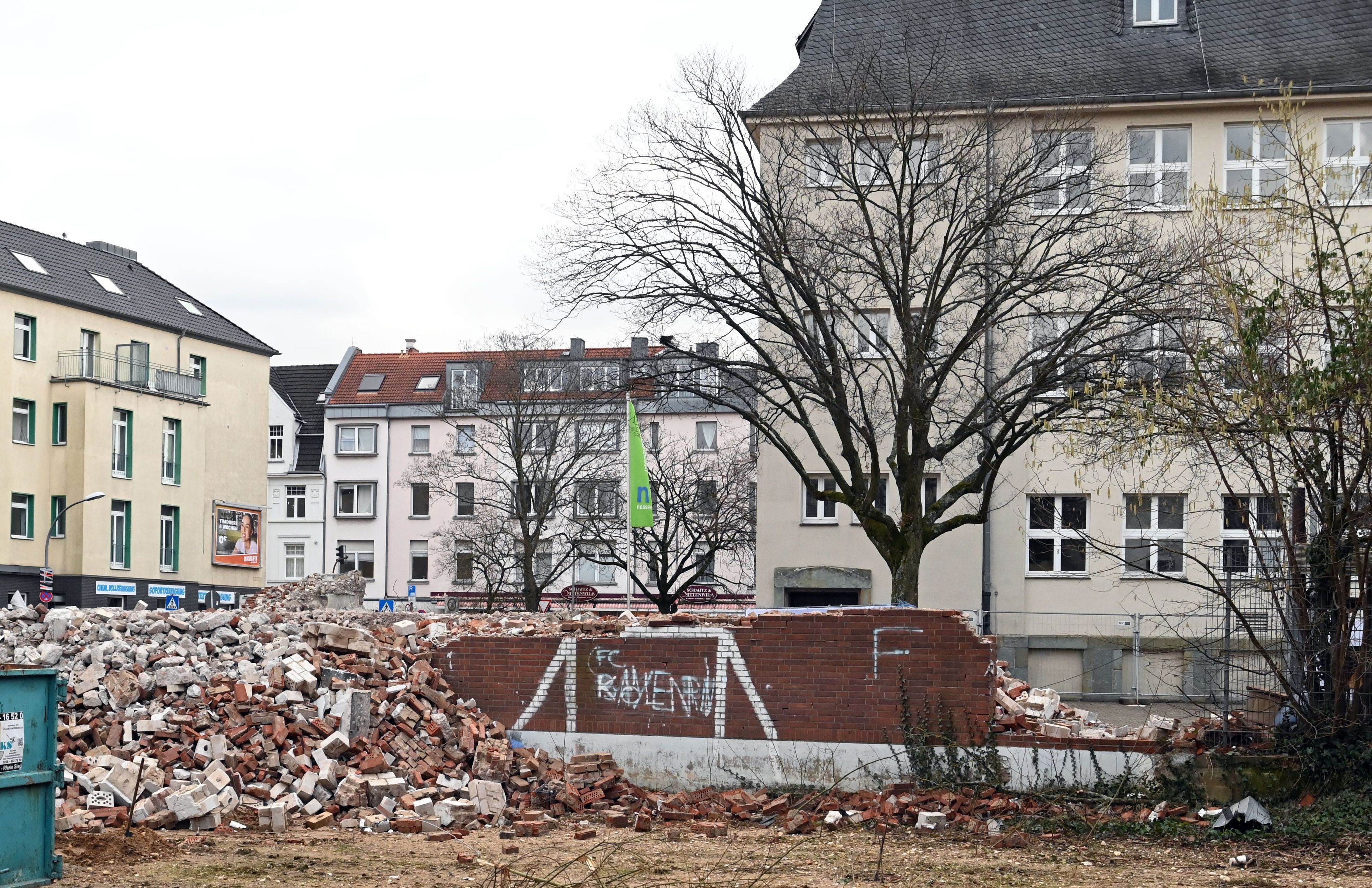 Umbauarbeiten an der Grundschule Manderscheider Platz - ein Bild aus dem vergangenem Jahr.er