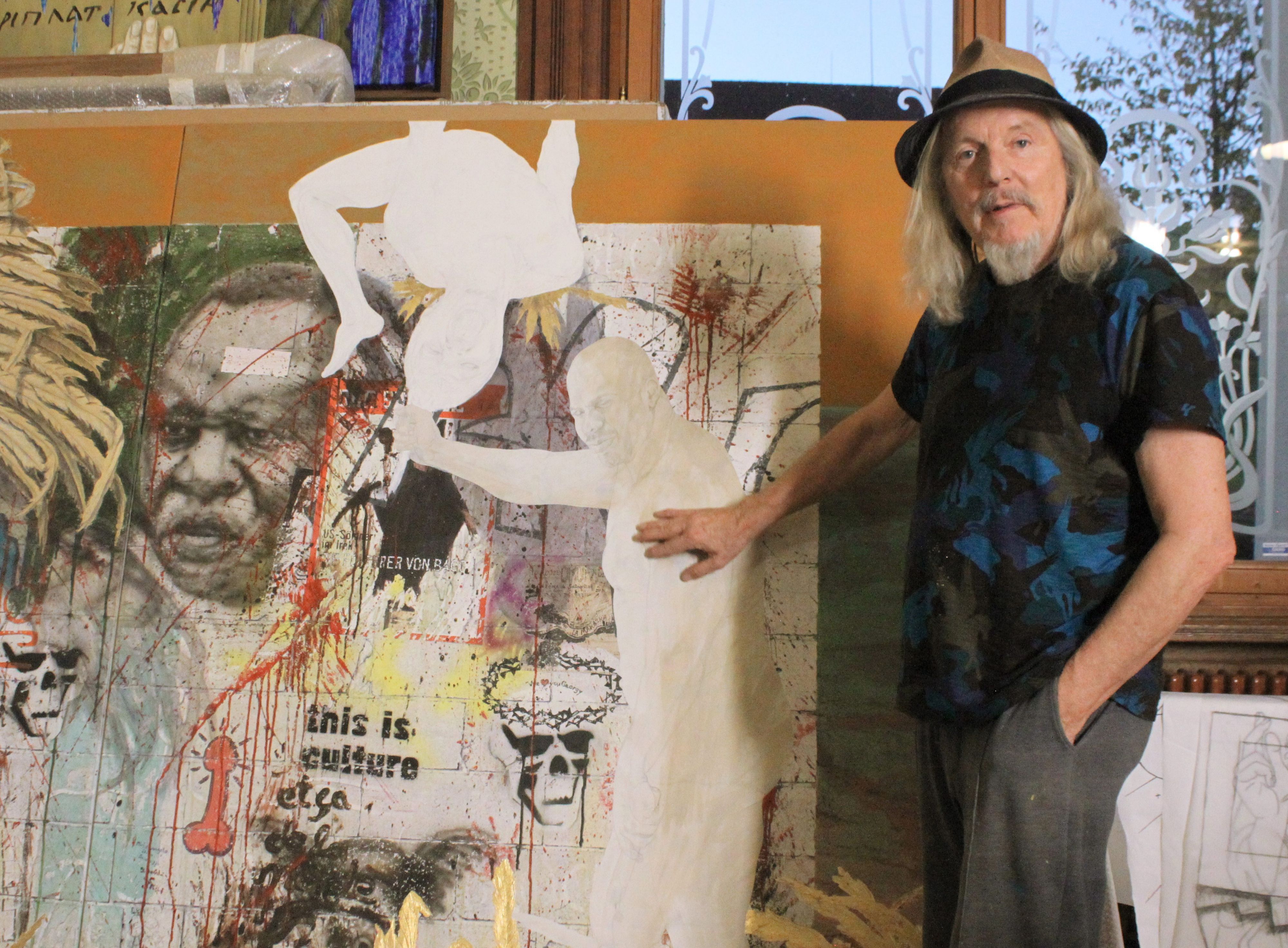 Der Maler und frühere Kunstfälscher Wolfgang Beltracchi in seinem Atelier.
