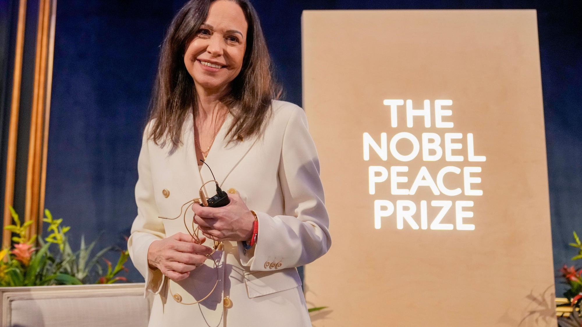 2025 erhielt Maria Corina Machado den Friedensnobelpreis.