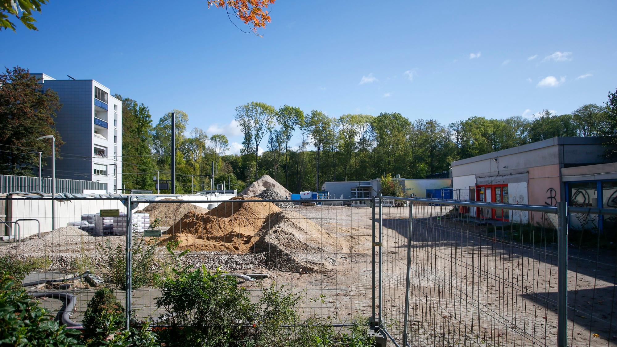 Die Baustelle an der Max-Ernst-Gesamtschule
