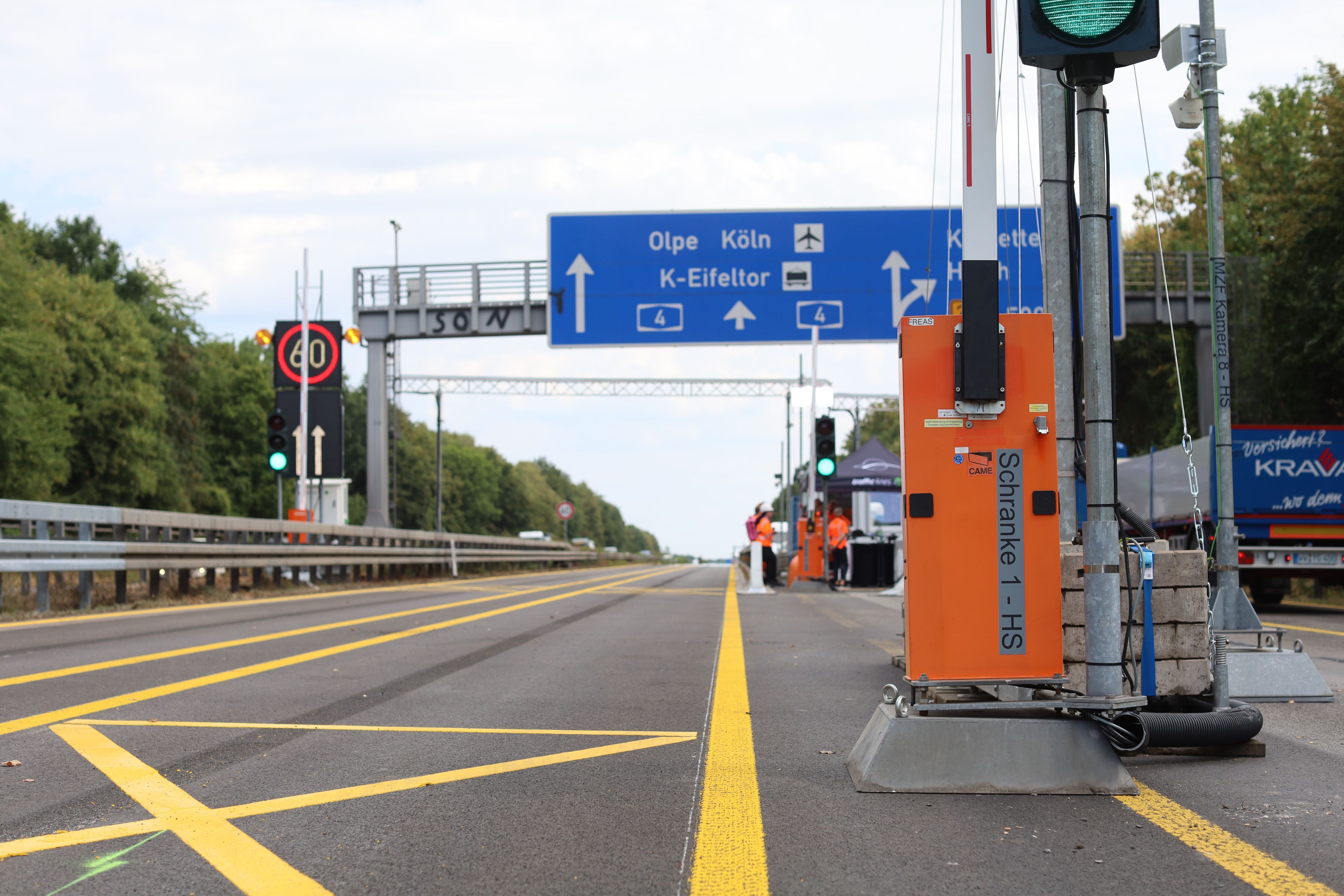 Schrankenanlage auf der A4