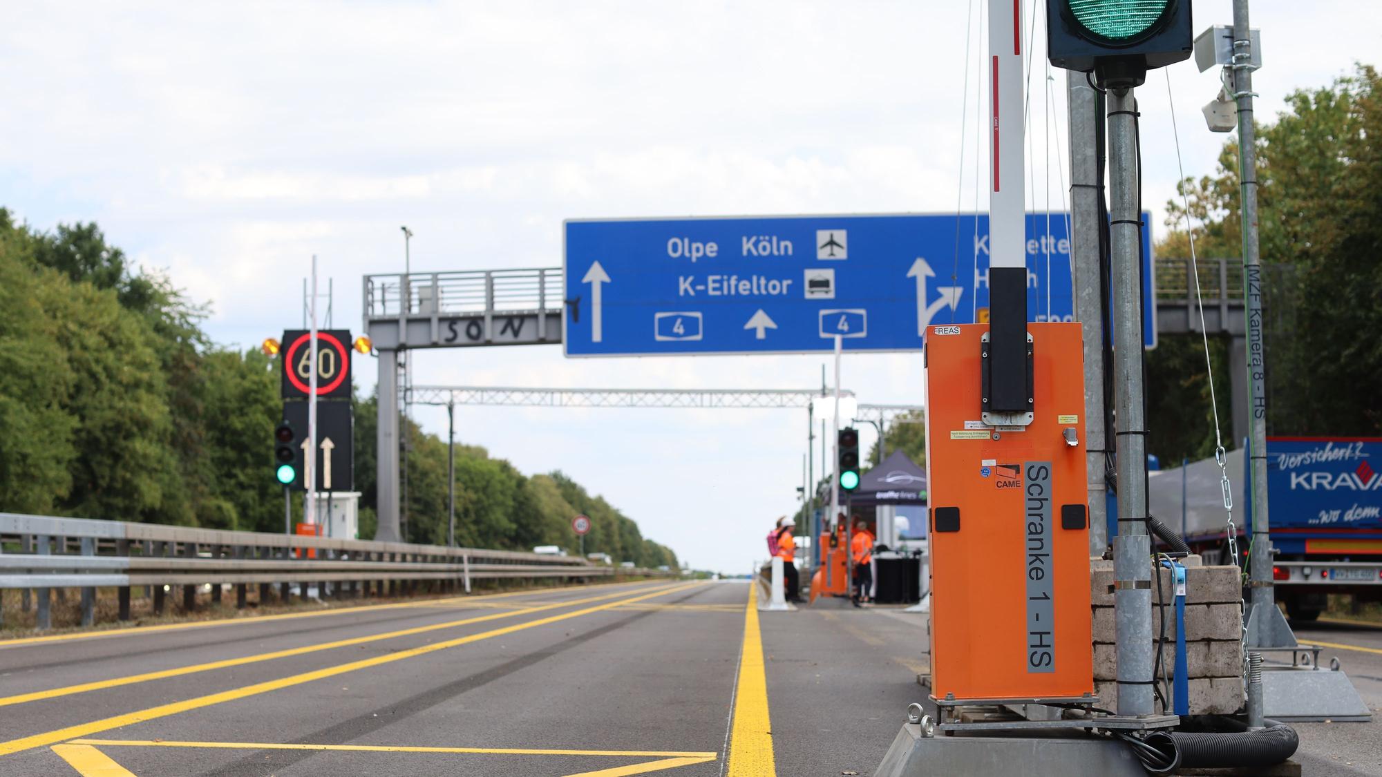 Schrankenanlage auf der A4