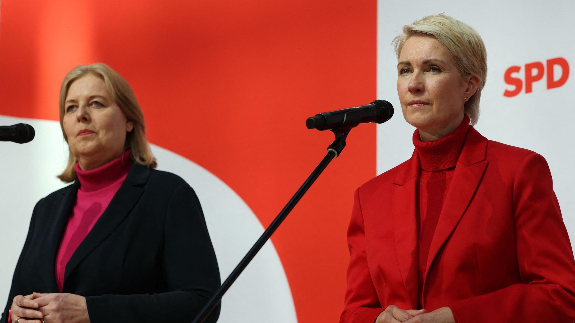 Bärbel Bas (l.) und Manuela Schwesig am 21. September 2026