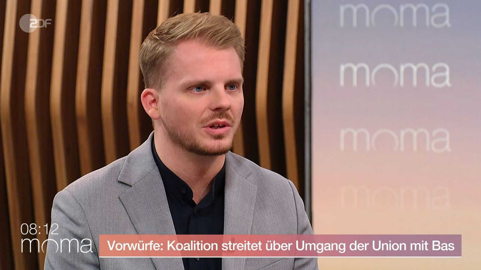 SPD-Generalsekretär Tim Klüssendorf hat sich im ZDF-Moma zum Rücktritt von Bärbel Bas geäußert. (Bild: ZDF)