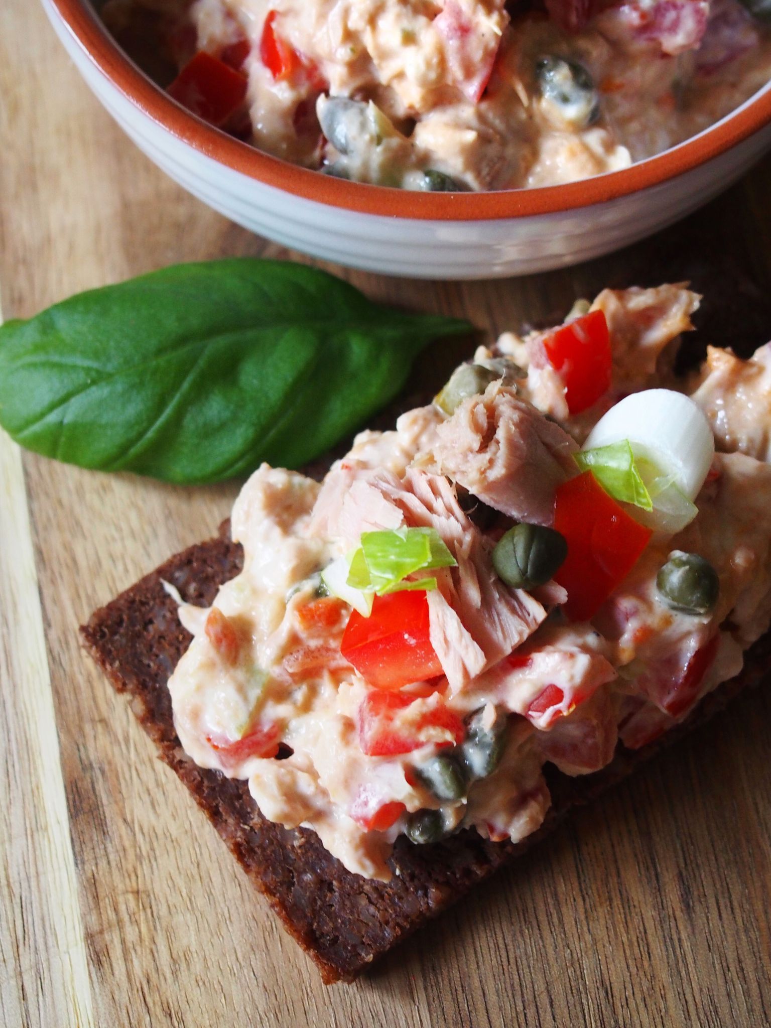 Thunfischcreme als Brotaufstrich.